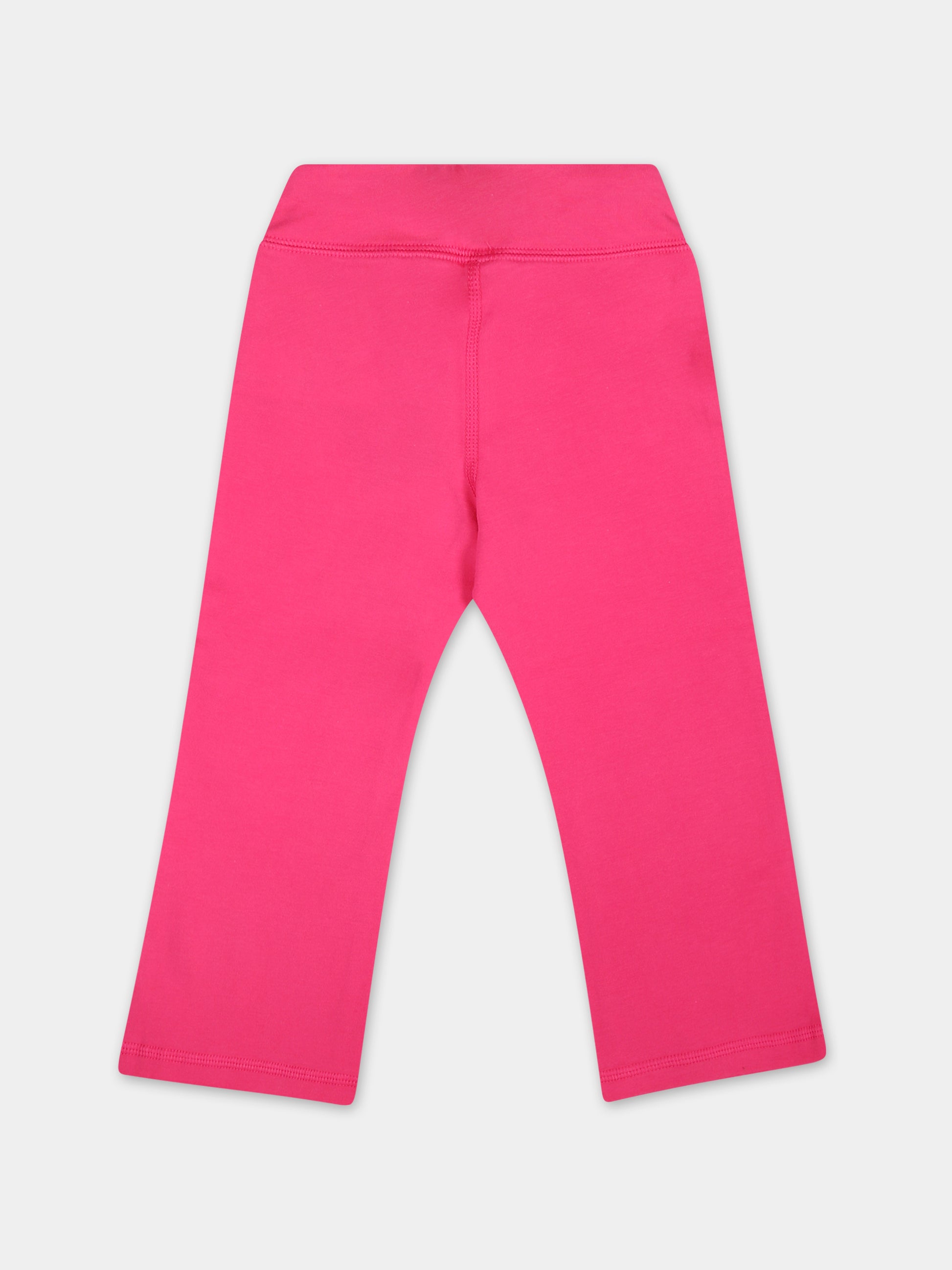 Leggings fucsia per neonata con cavallino,Ralph Lauren Kids,925883002