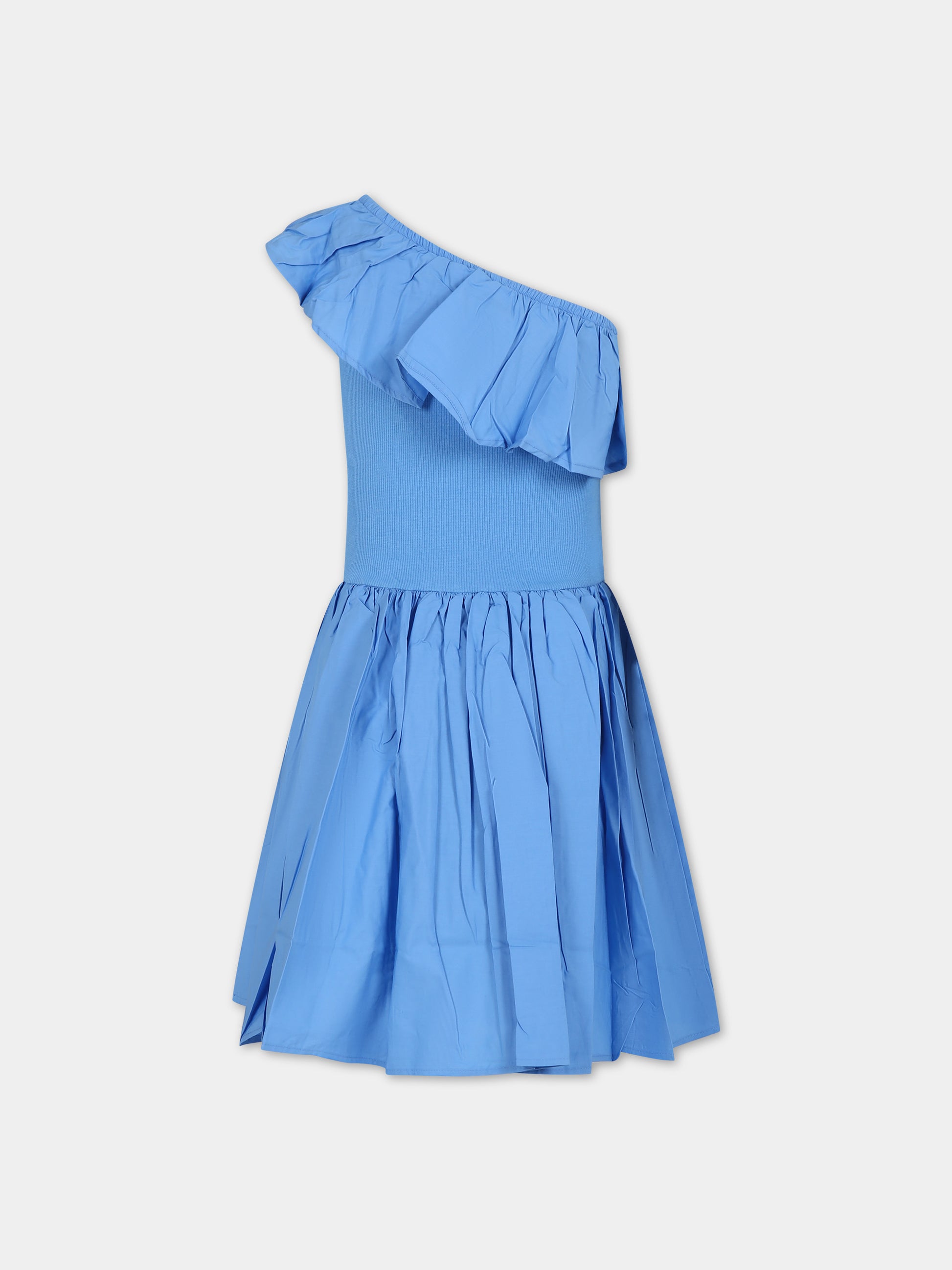 Vestito casual azzurro per bambina,Molo,2S24E103 8889