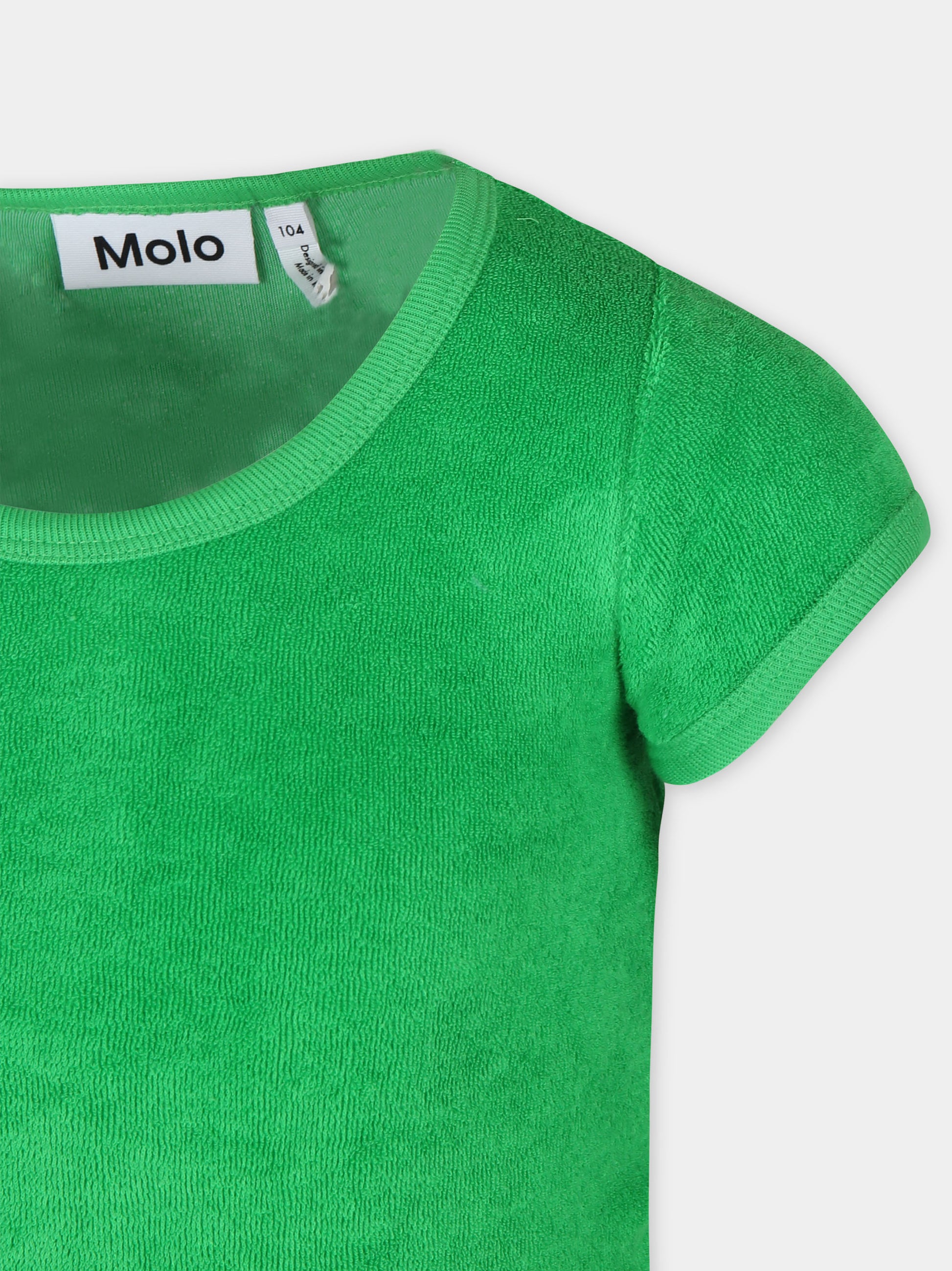 T-shirt verde per bambina,Molo,2S24A205 1368