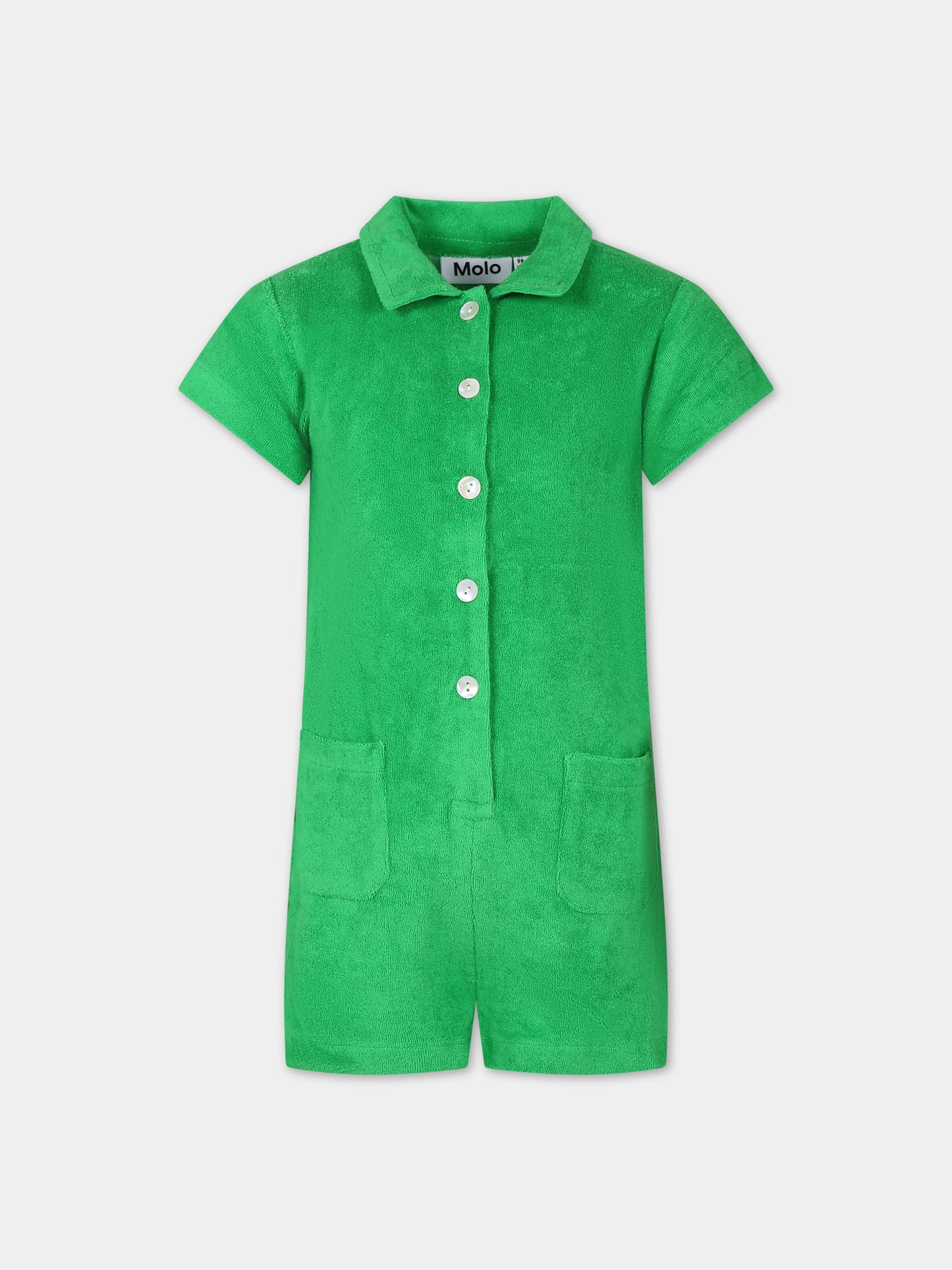 Jumpsuit verde per bambina,Molo,2S24I401 1368