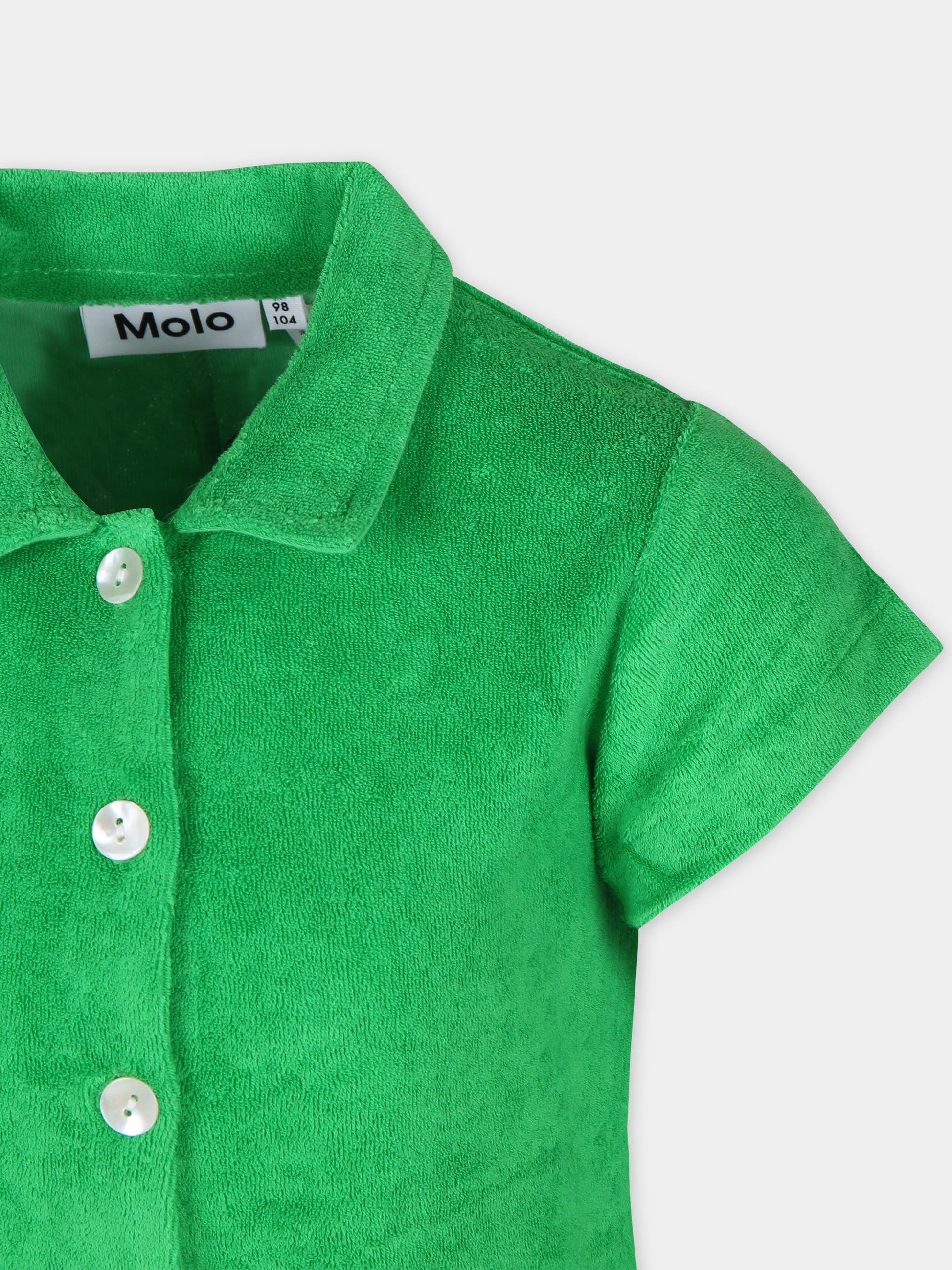 Jumpsuit verde per bambina,Molo,2S24I401 1368