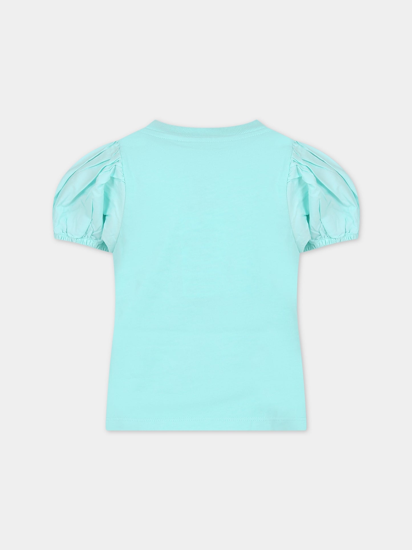 T-shirt celeste per bambina,Molo,2S24A203 8866