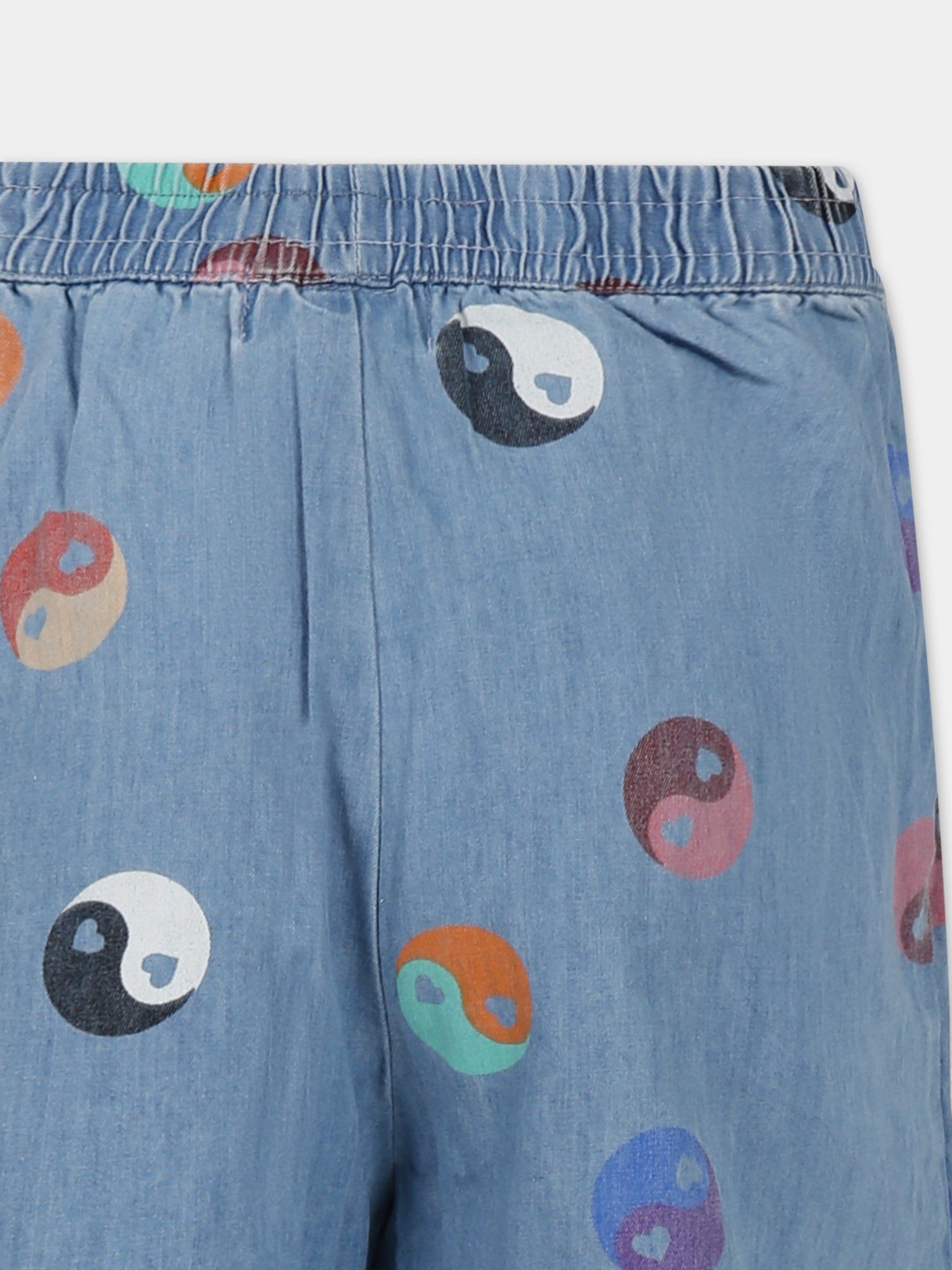 Pantaloni blu per bambina con yin e yang,Molo,2S24I104 9010