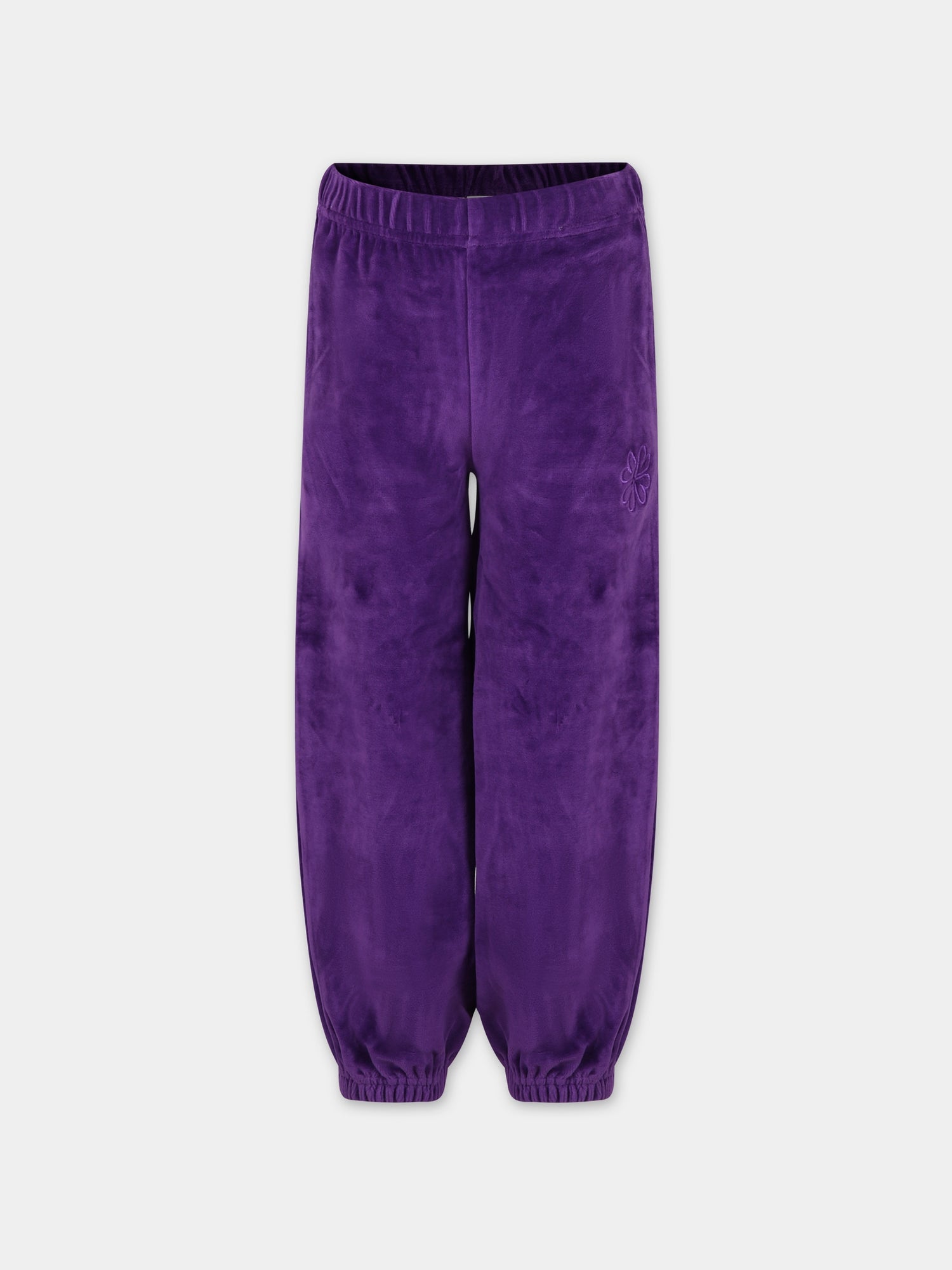 Pantaloni viola per bambina con cuori,Molo,2S24I201 8891