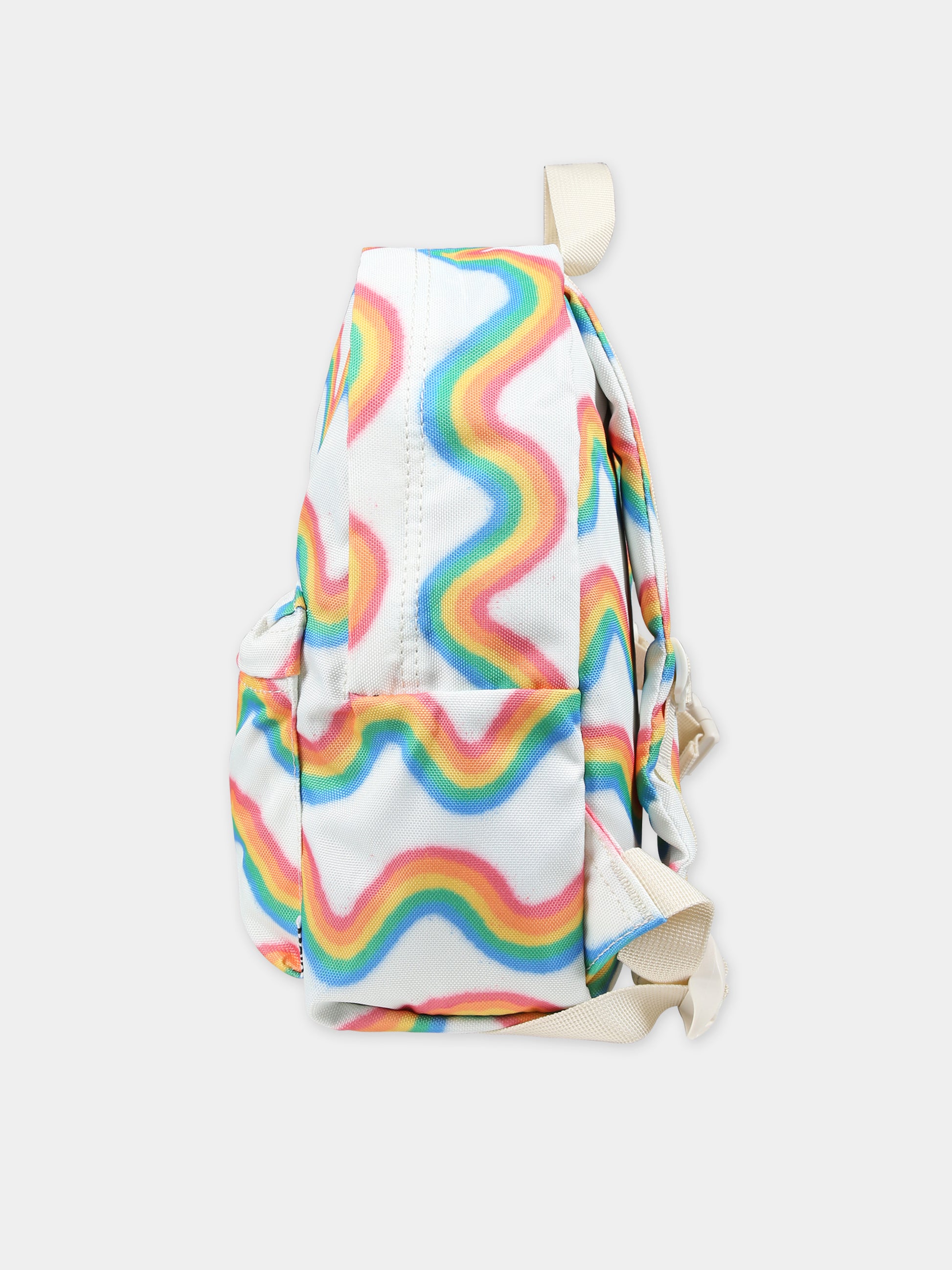 Zaino bianco per bambini con stampa arcobaleno,Molo,7S24V201 9046