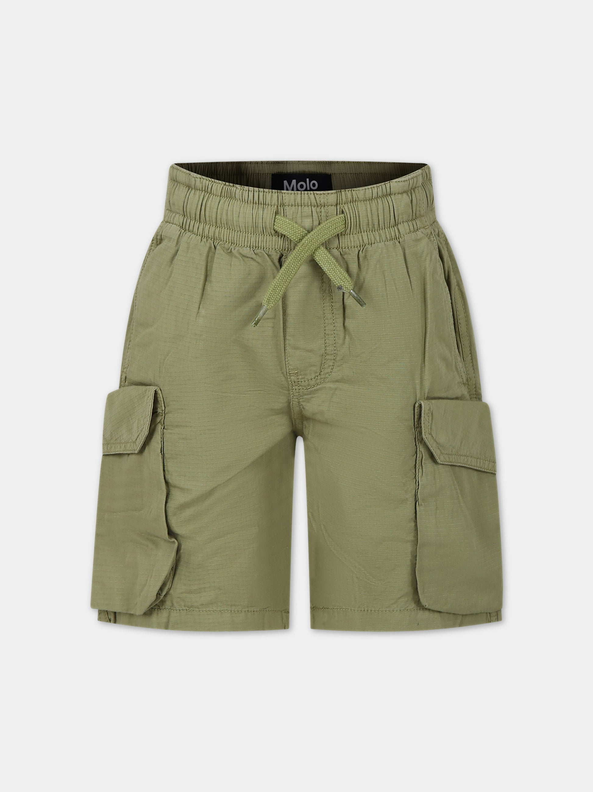Shorts casual Argod verde per bambino,Molo,1S24H103 8911