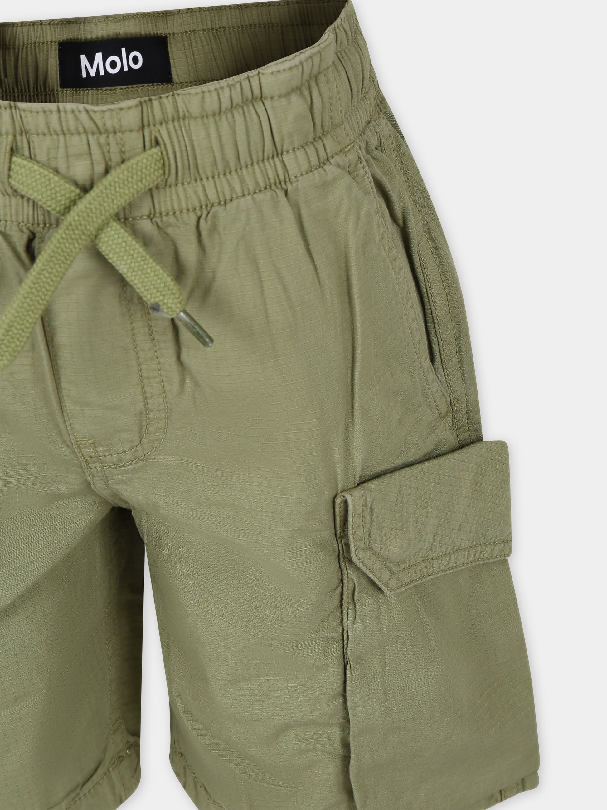 Shorts casual Argod verde per bambino,Molo,1S24H103 8911