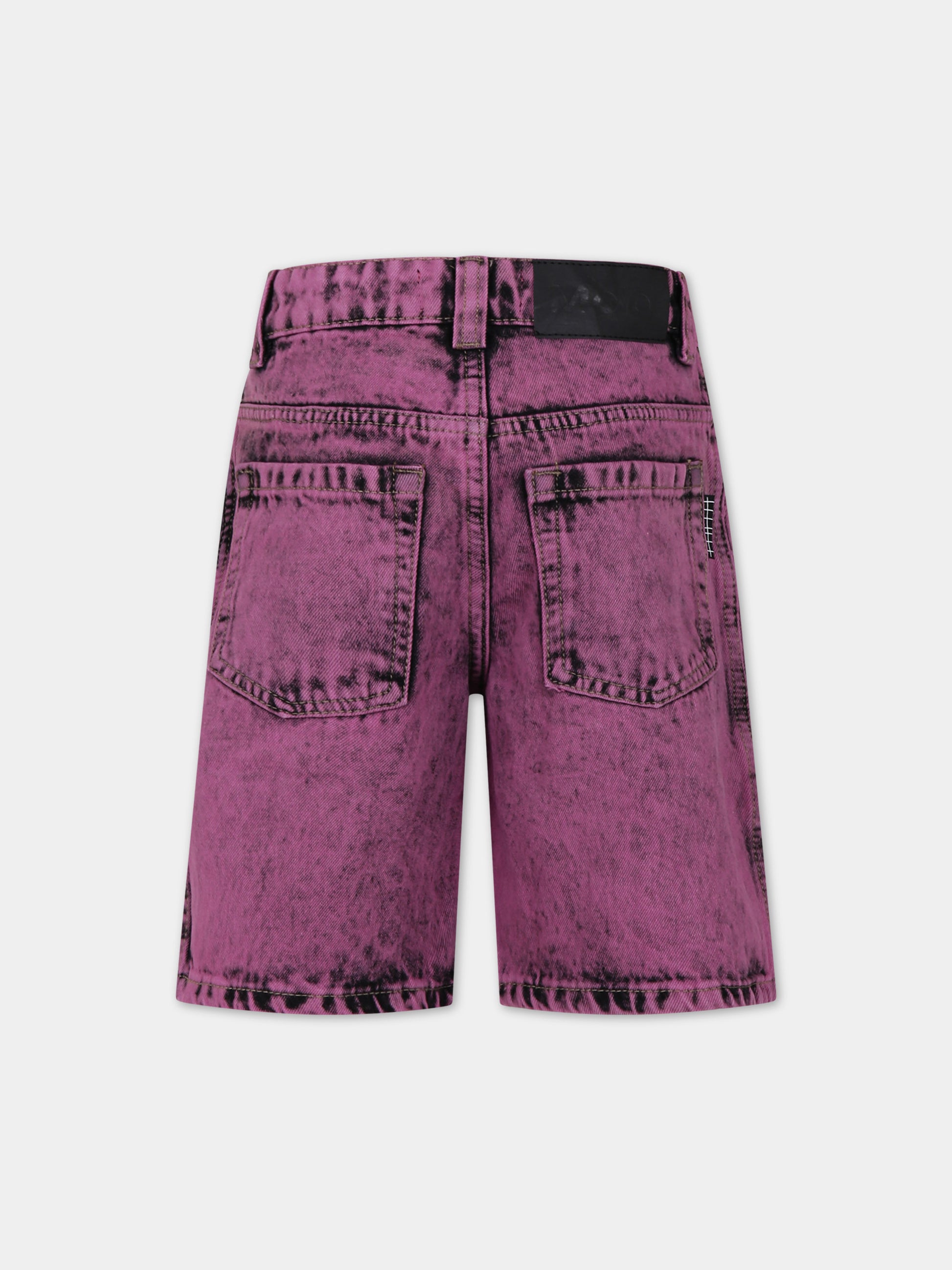 Shorts casual Art fucsia per bambina,Molo,6S24H103 9037