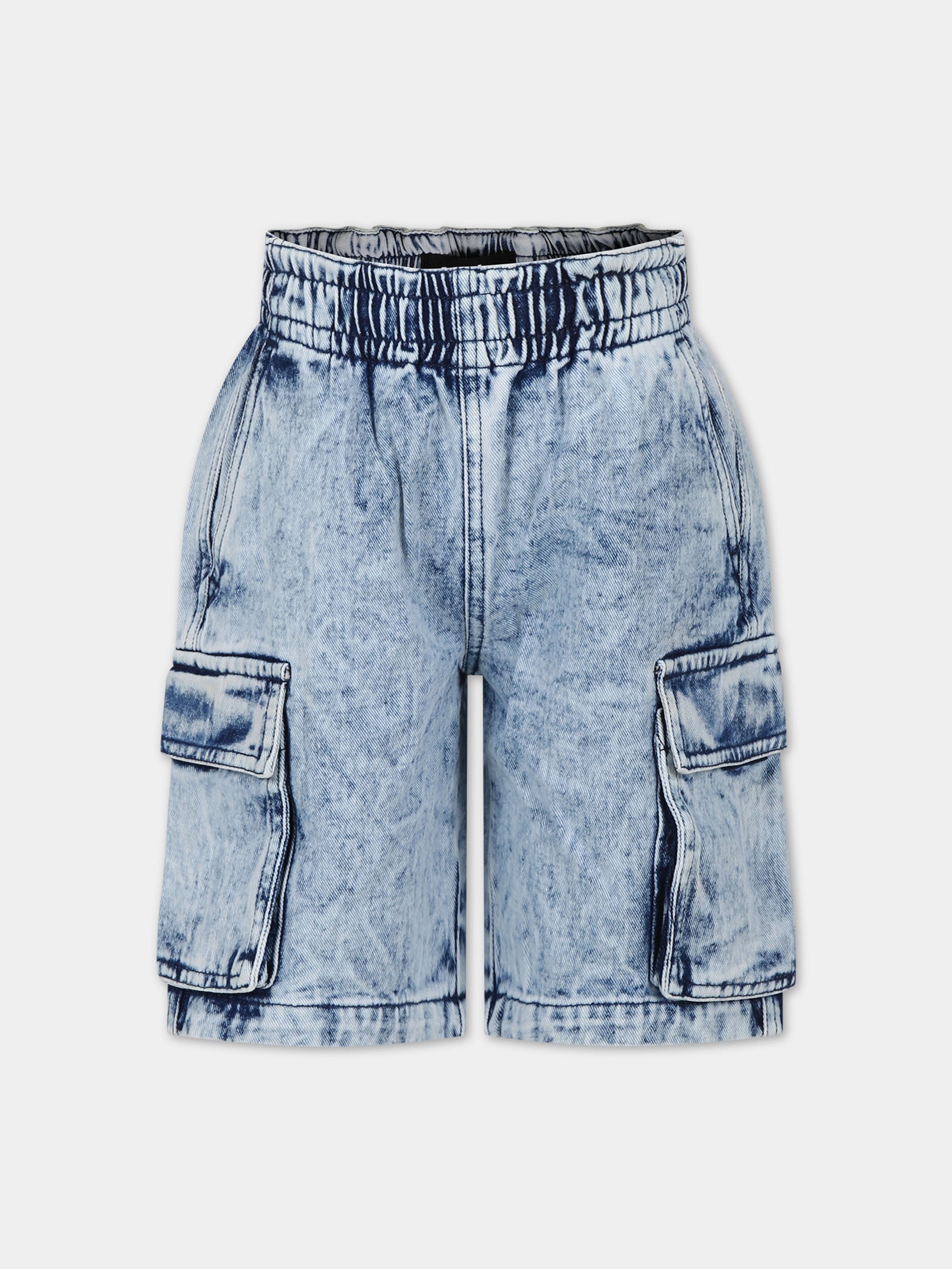 Shorts blu per bambino,Molo,1S24H107 1121