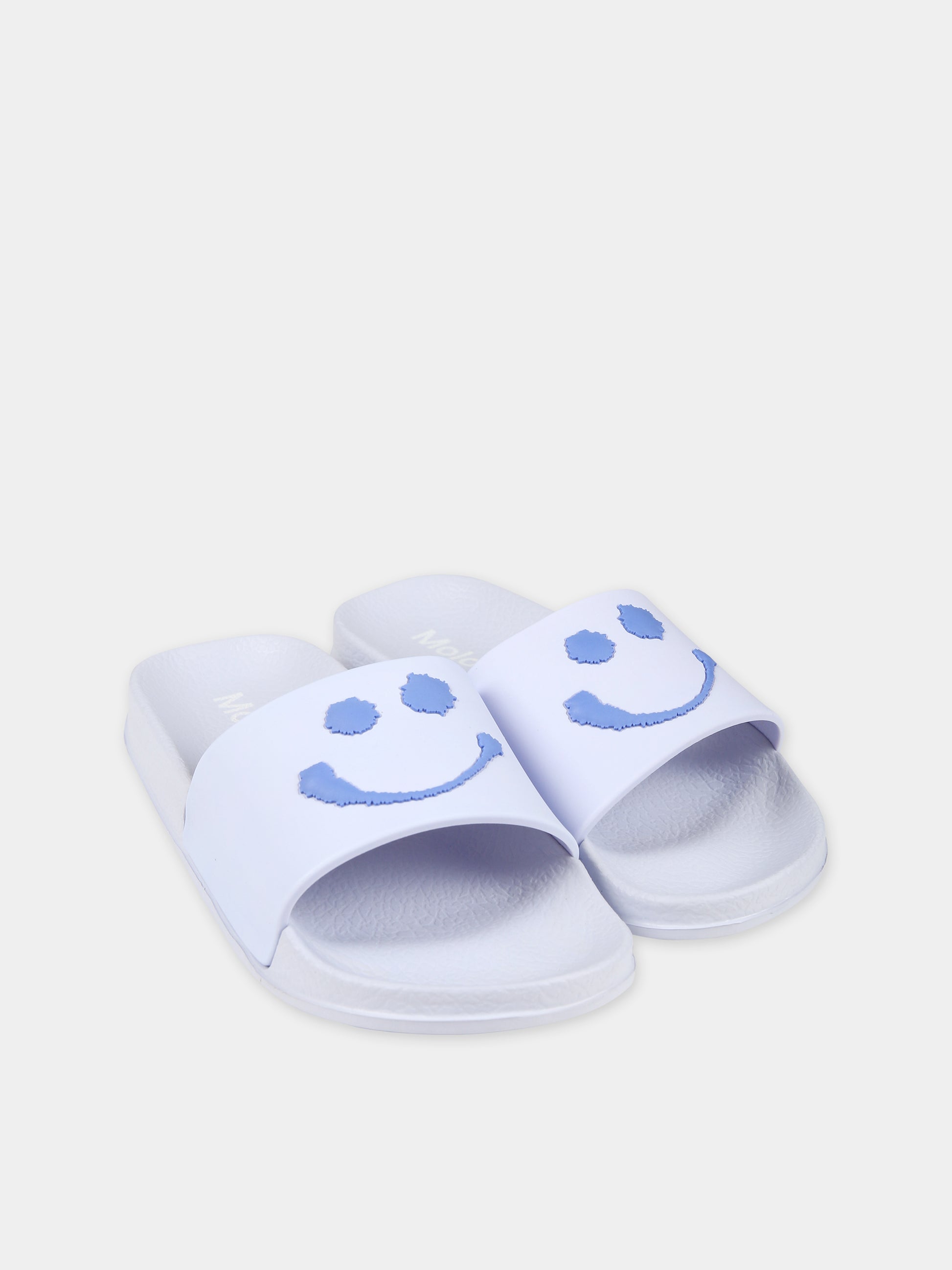 Ciabatte celesti per bambini con smile,Molo,7S24U202 3403