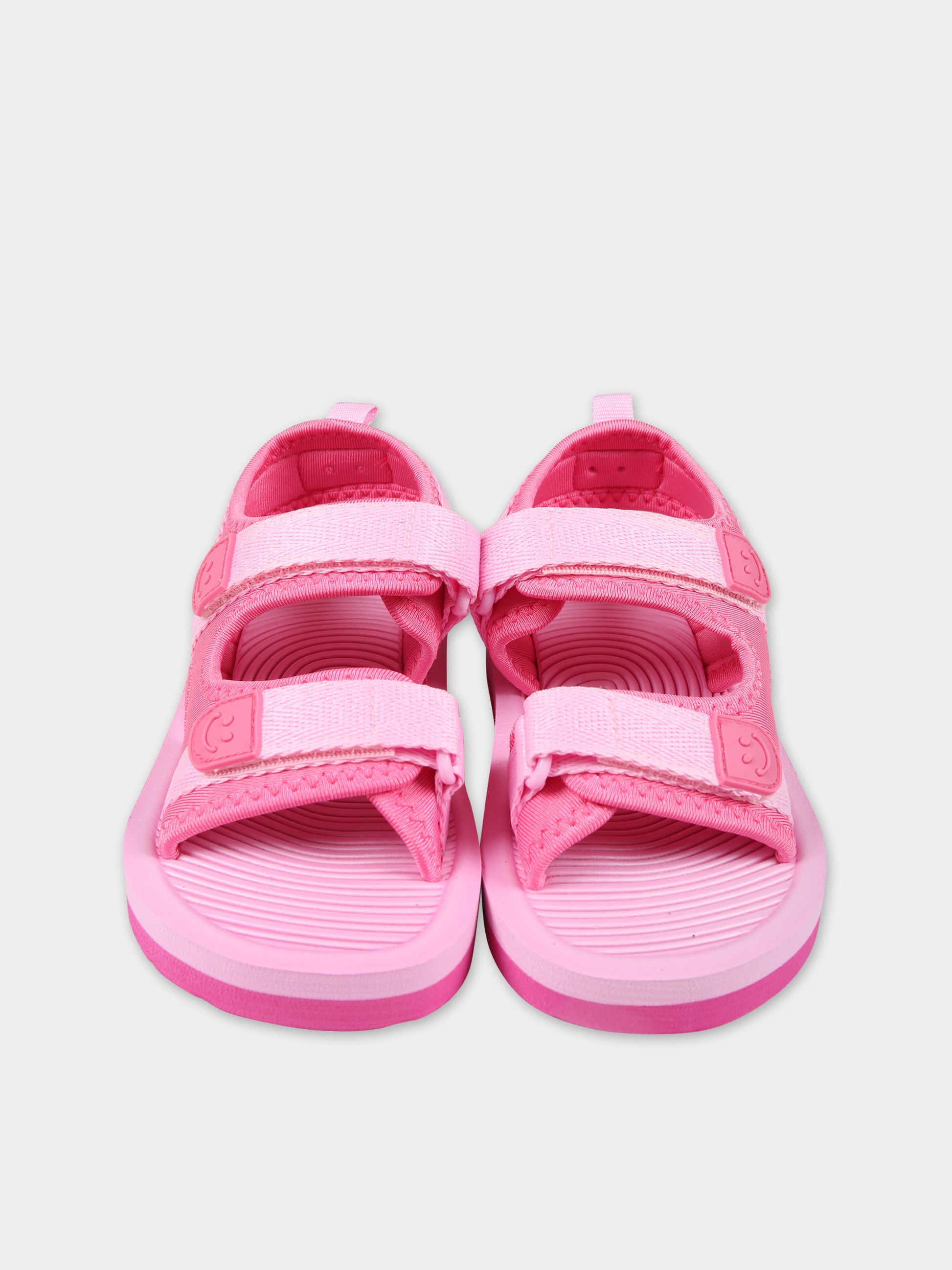 Sandali fucsia per neonata con logo,Molo,7S24U303 8854
