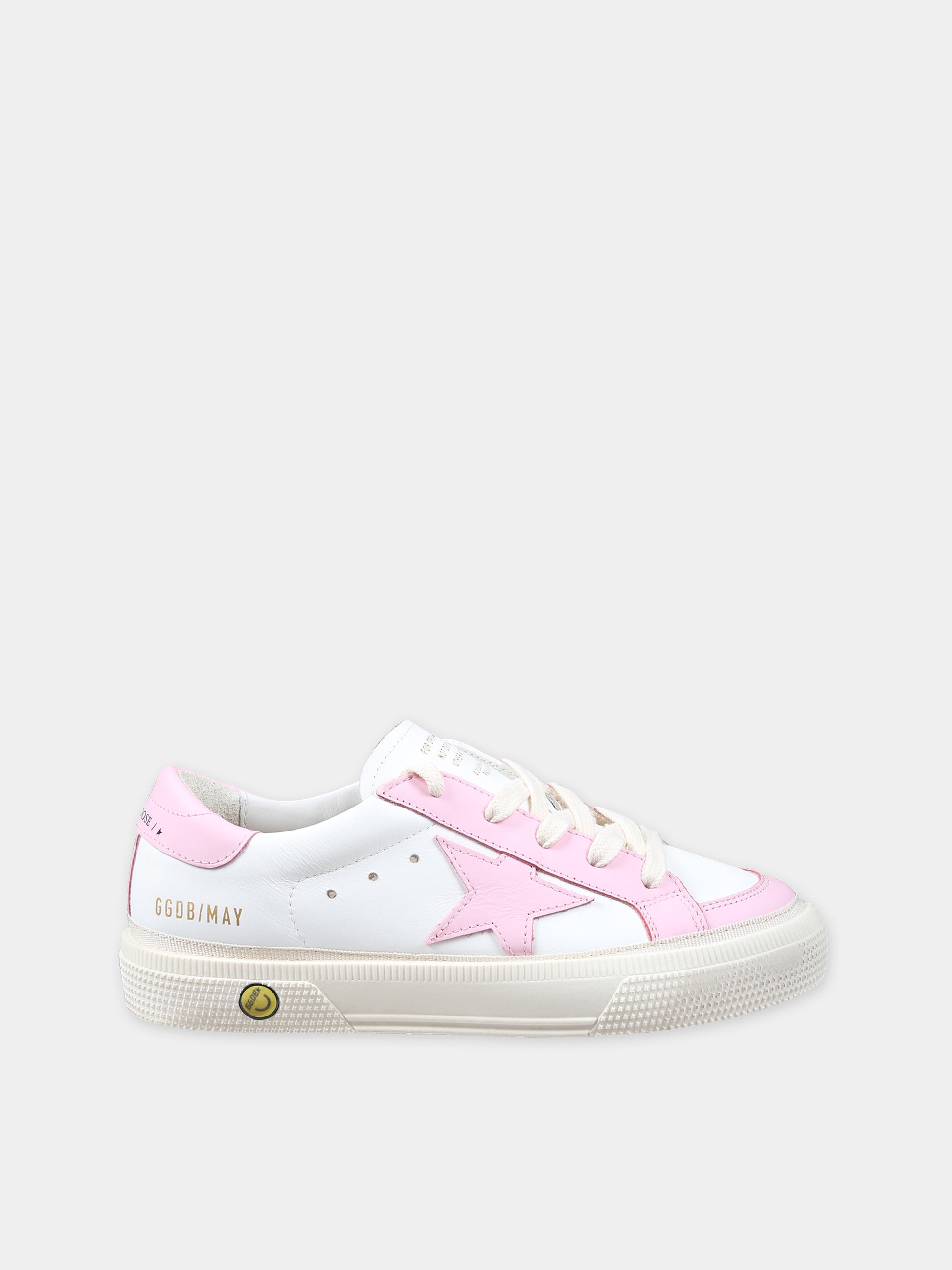 Sneakers May bianche per bambina con stella,Golden Goose,GYF00496 F005325 10310