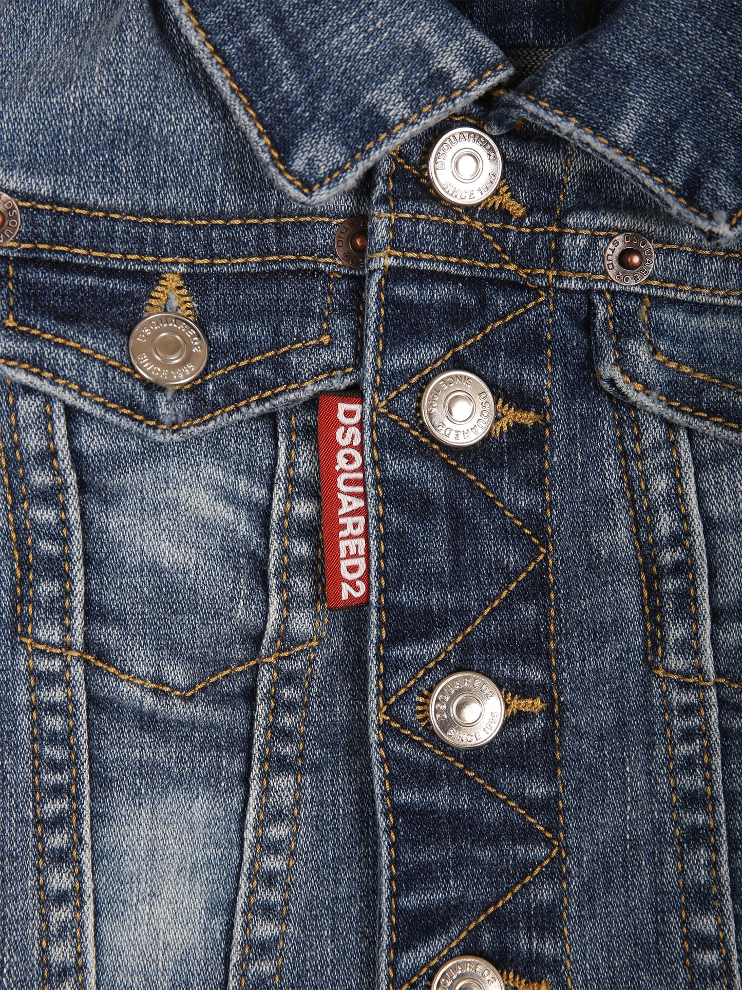 Giubbotto in denim per neonato con logo,Dsquared2,DQ02P4 D0A6M D2J189B DQ01