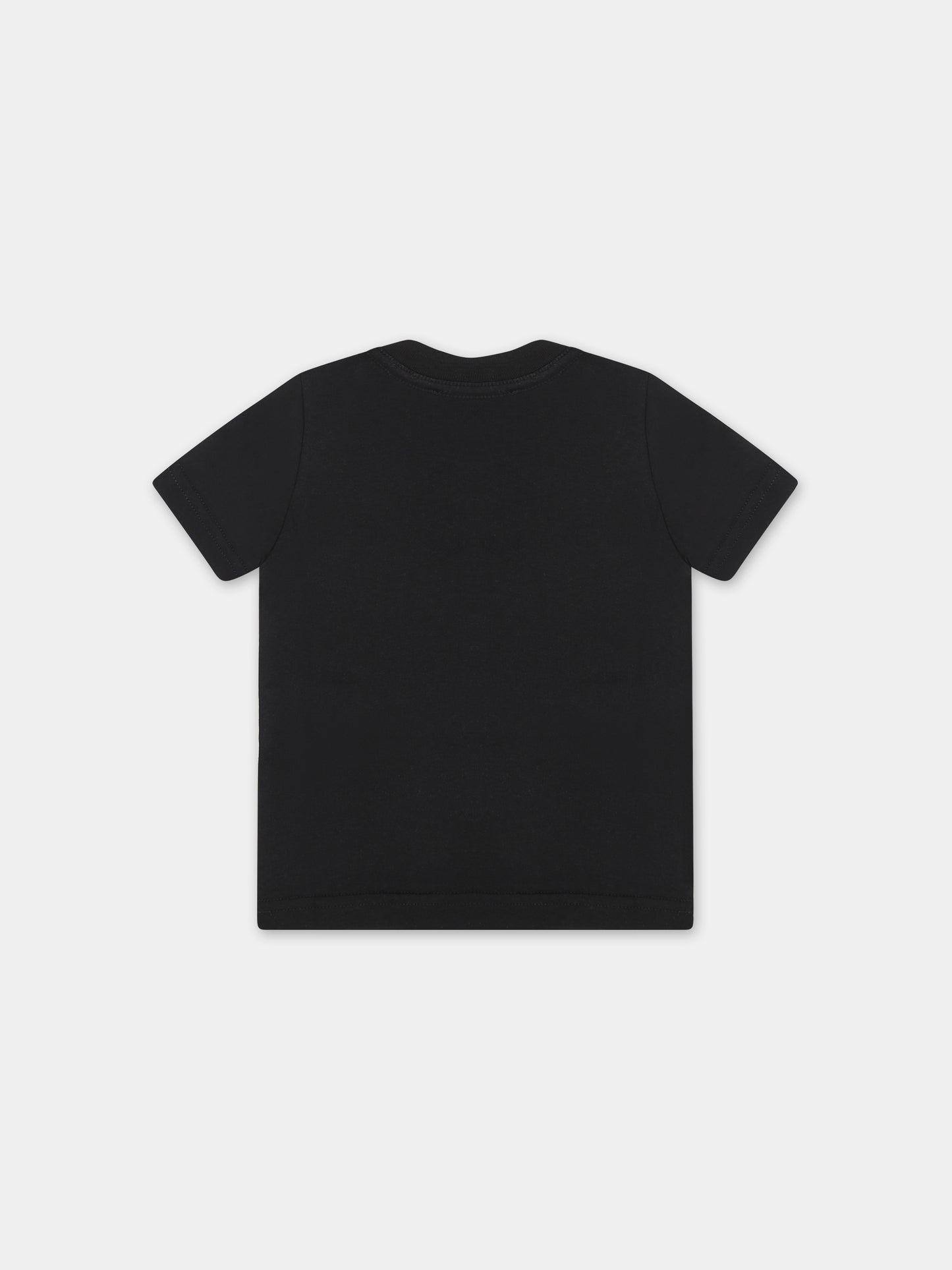 T-shirt nera per neonato con logo,Dsquared2,DQ2139 D00MV D2T1024B DQ900