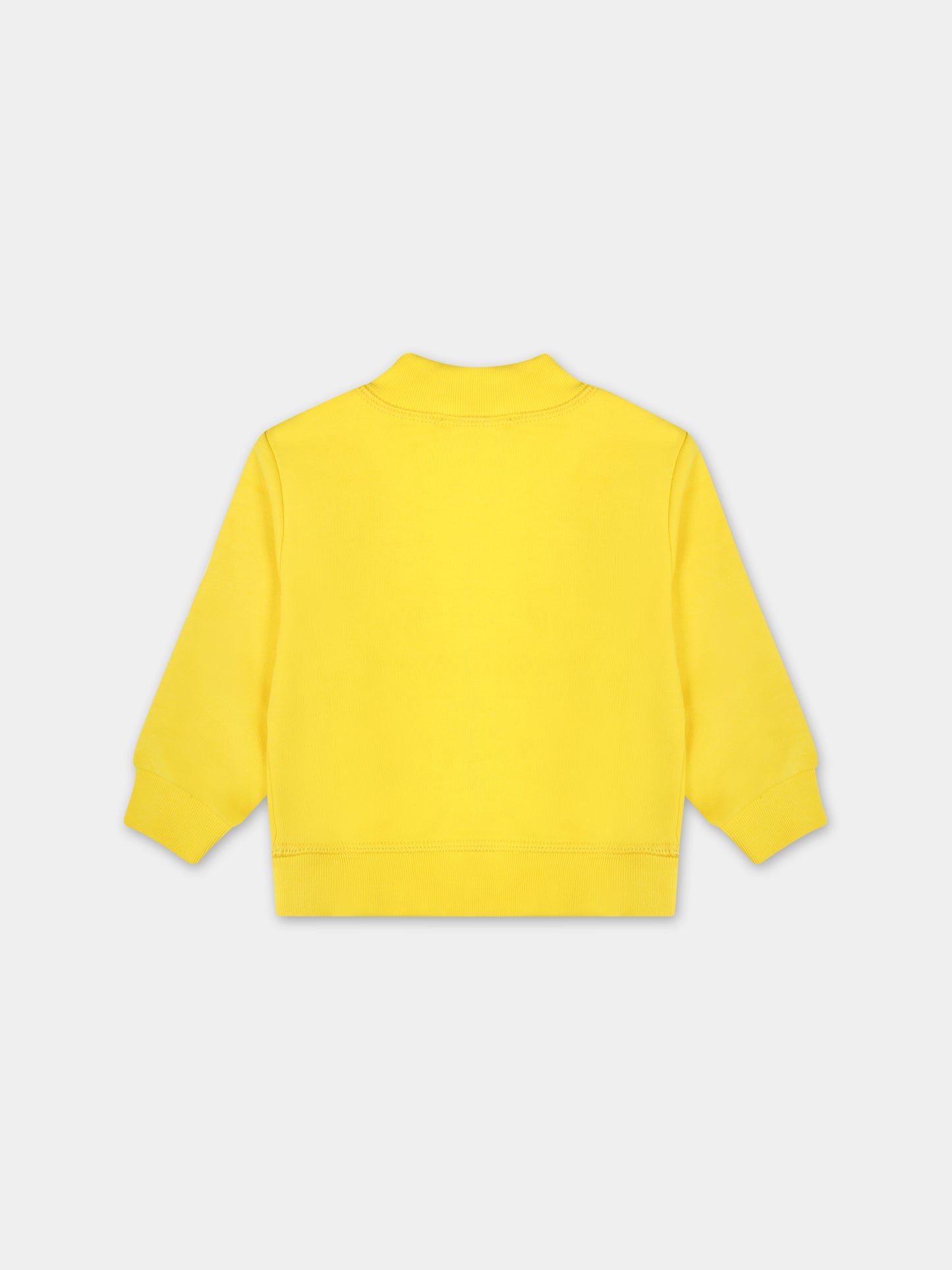 Felpa gialla per bambino con logo,Dsquared2,DQ2146 D003G D2S784B DQ205