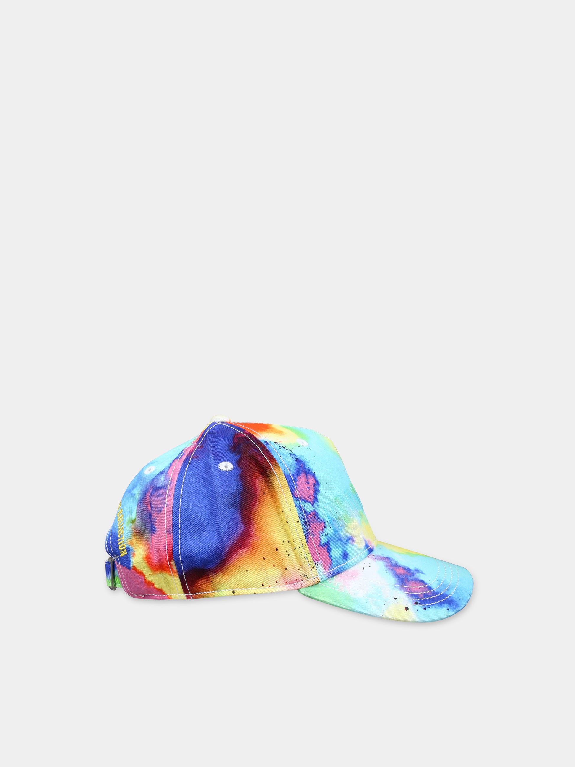 Cappello multicolor per bambino con logo,Dsquared2,DQ2245 D0A7Z D2F216U DQ003