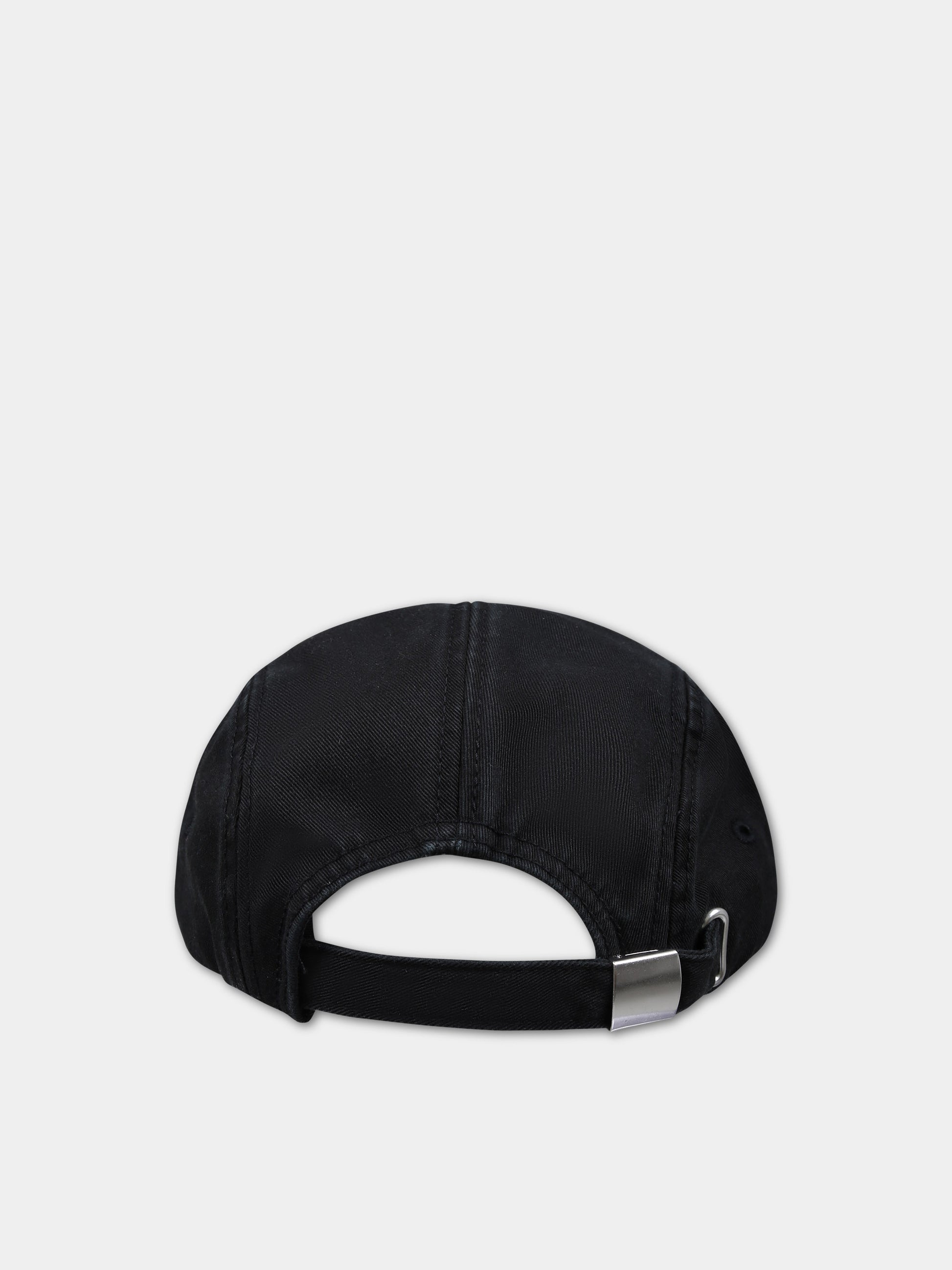 Cappello nero per bambini con logo,Mm6 Maison Margiela,M60534 MM025 MM6F19U M6900