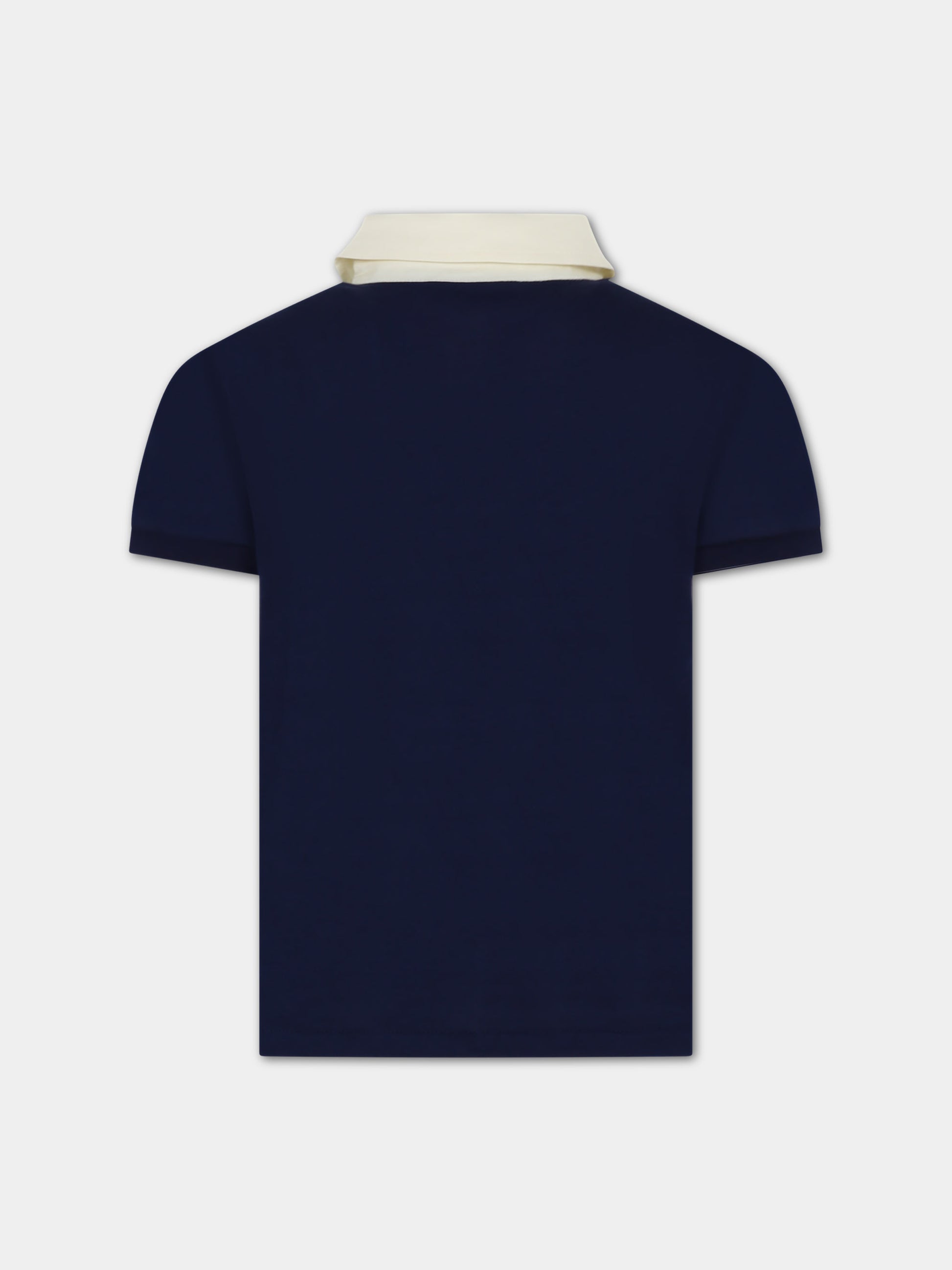 Polo multicolor per bambino con logo,Gucci Kids,758825 XJF4Q 4681