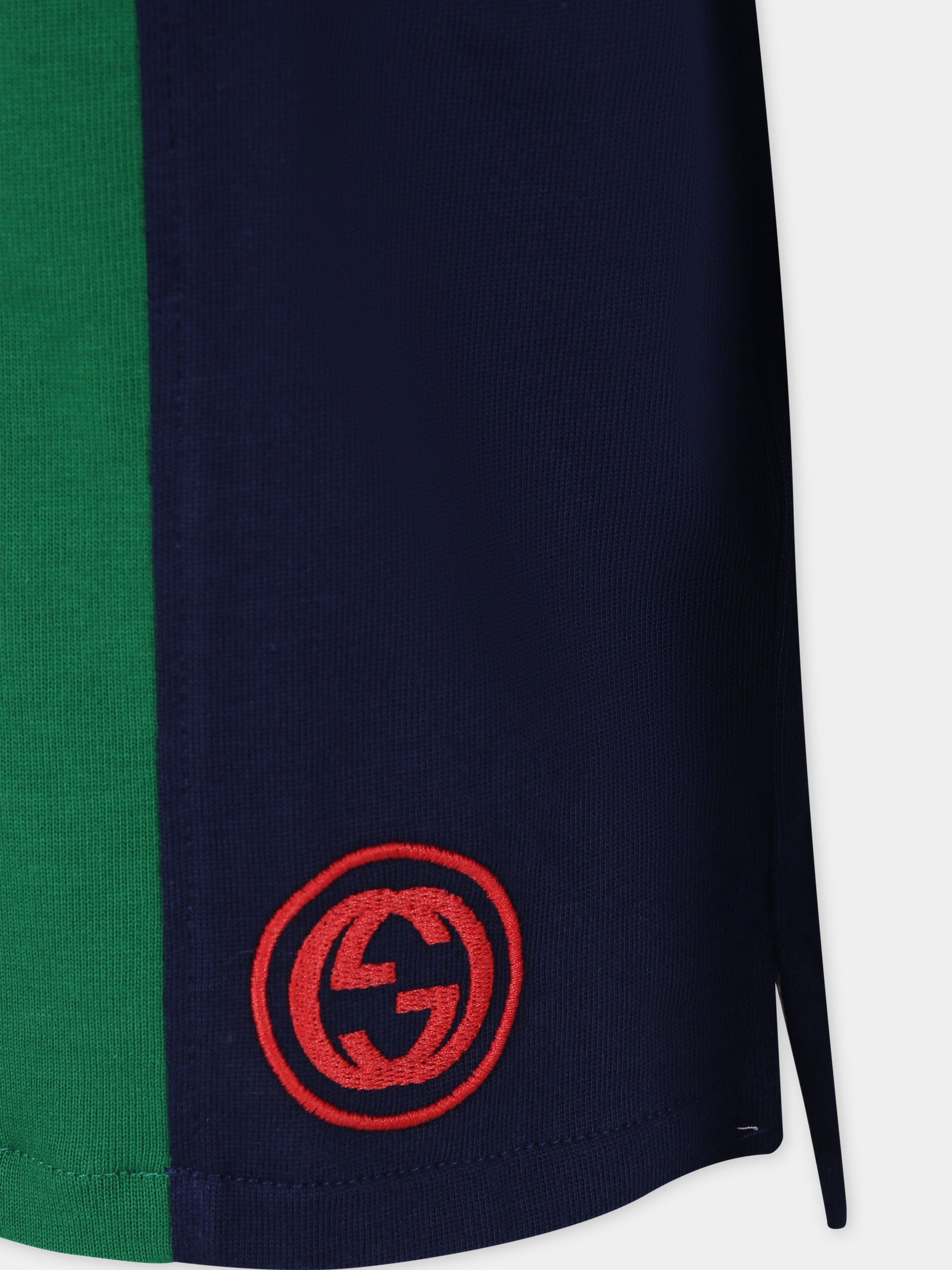 Polo multicolor per bambino con logo,Gucci Kids,758825 XJF4Q 4681