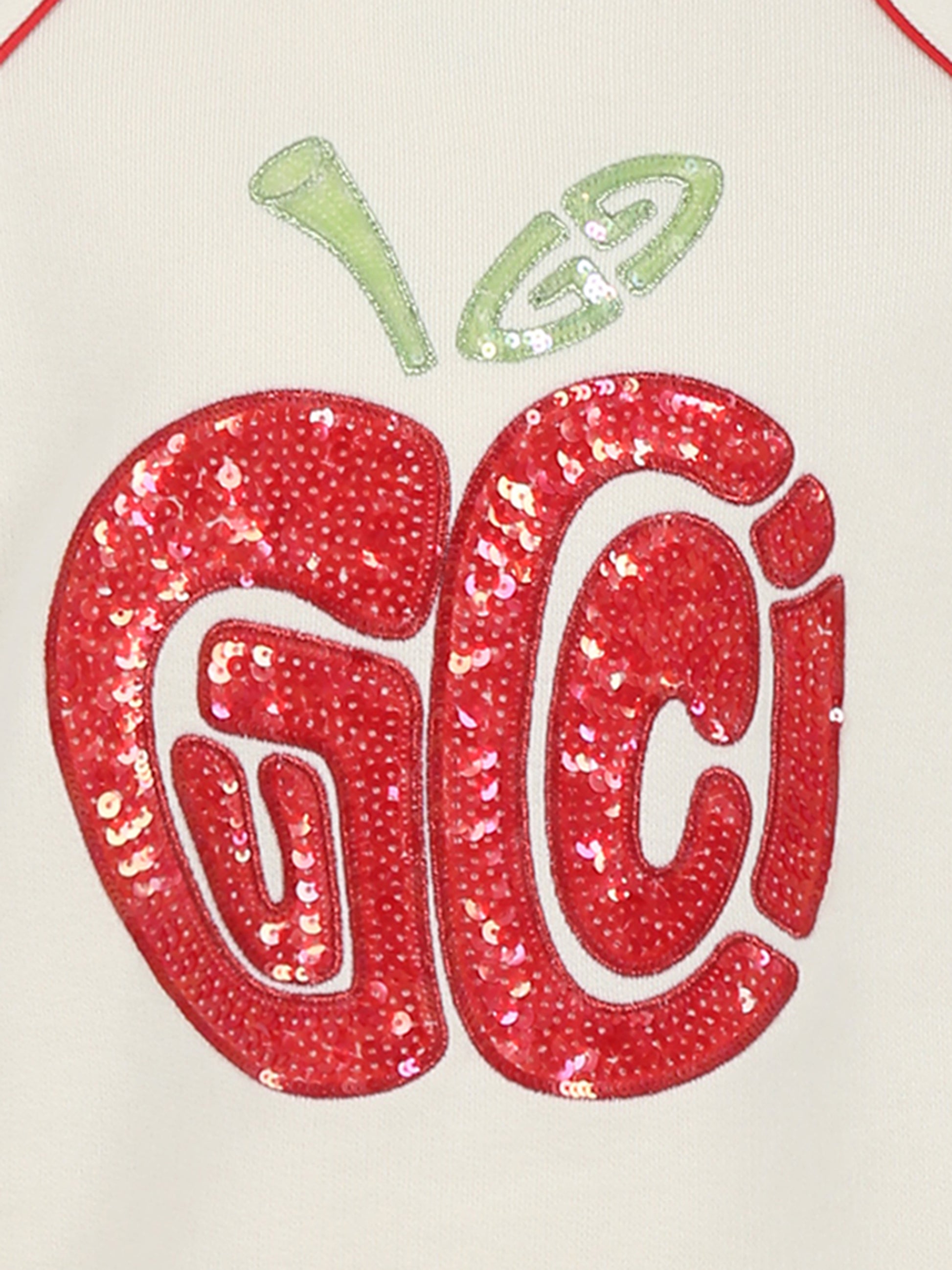 Felpa avorio per bambina con logo,Gucci Kids,718752 XJF9U 9255