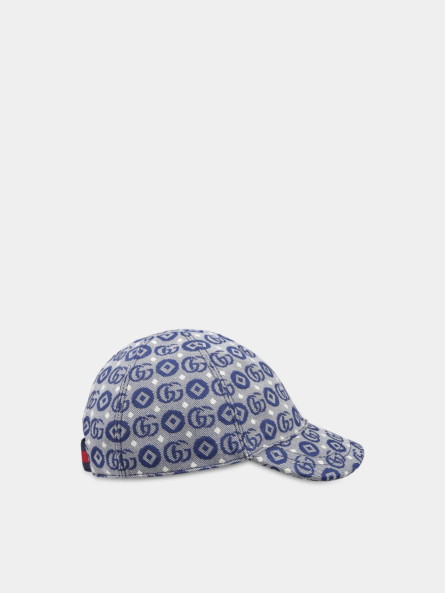 Cappello blu per neonata con doppia G,Gucci Kids,779186 3HAYU 4200