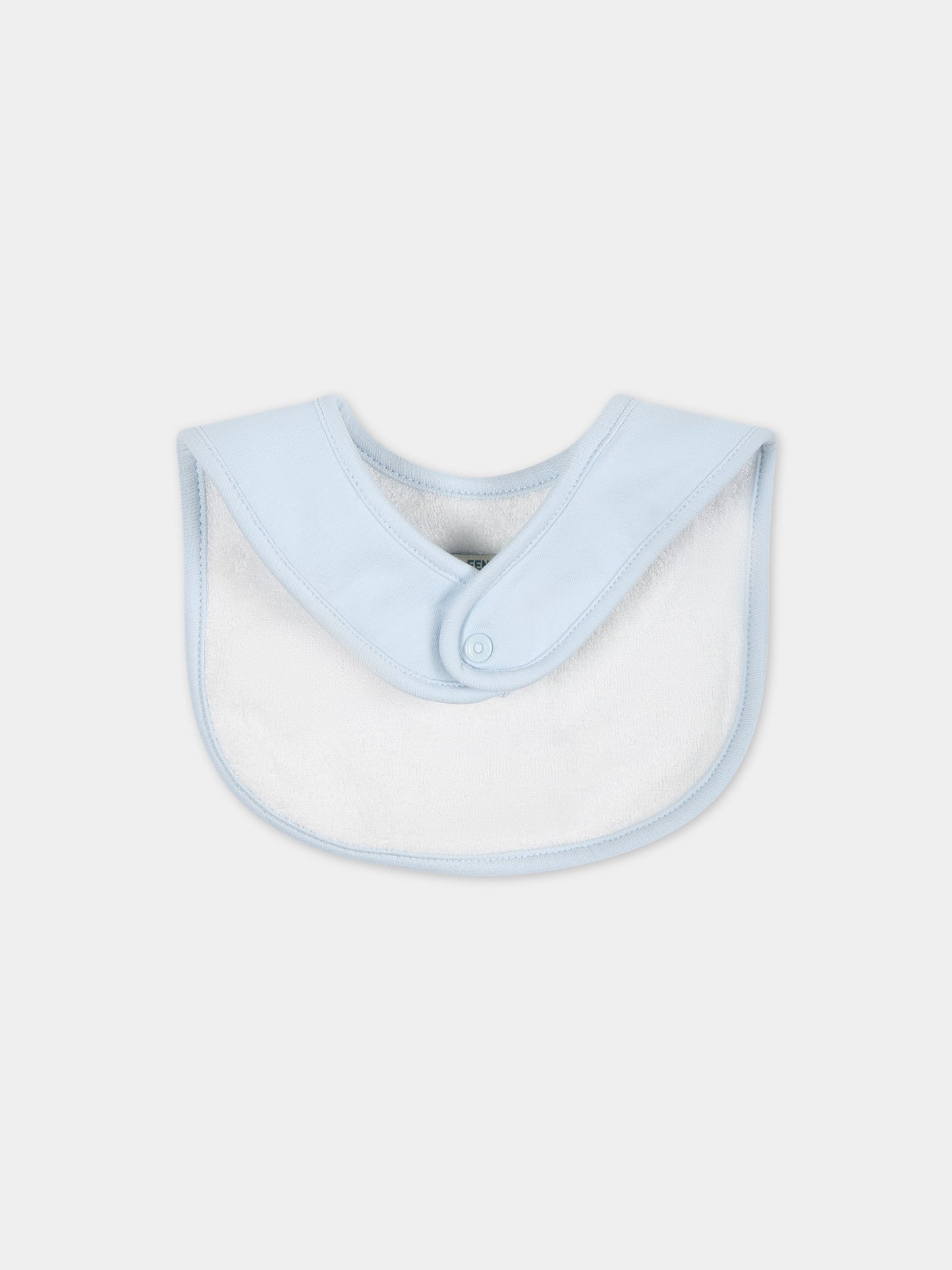 Set celeste per neonato con logo,Fendi Kids,BUK115 AQT8 F19J4