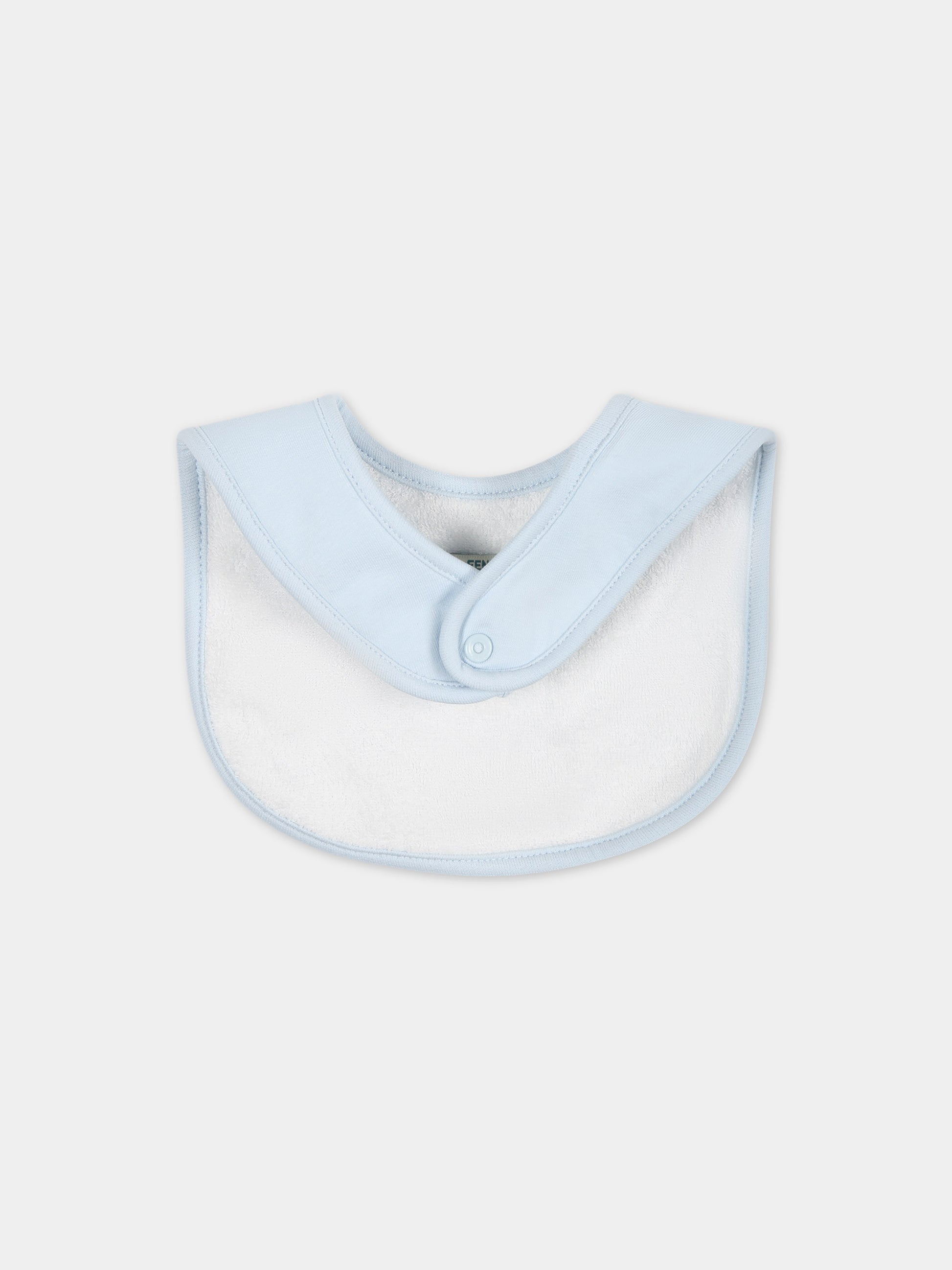 Set celeste per neonato con logo,Fendi Kids,BUK115 AQT8 F19J4