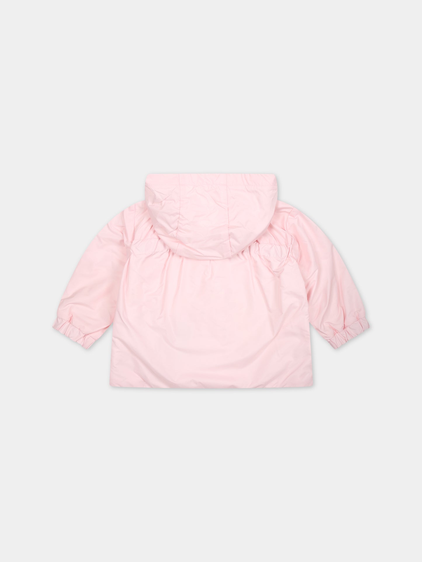 Giacca a vento Raka rosa per neonata con logo,Moncler Kids,951 1A00004 5968E 50B