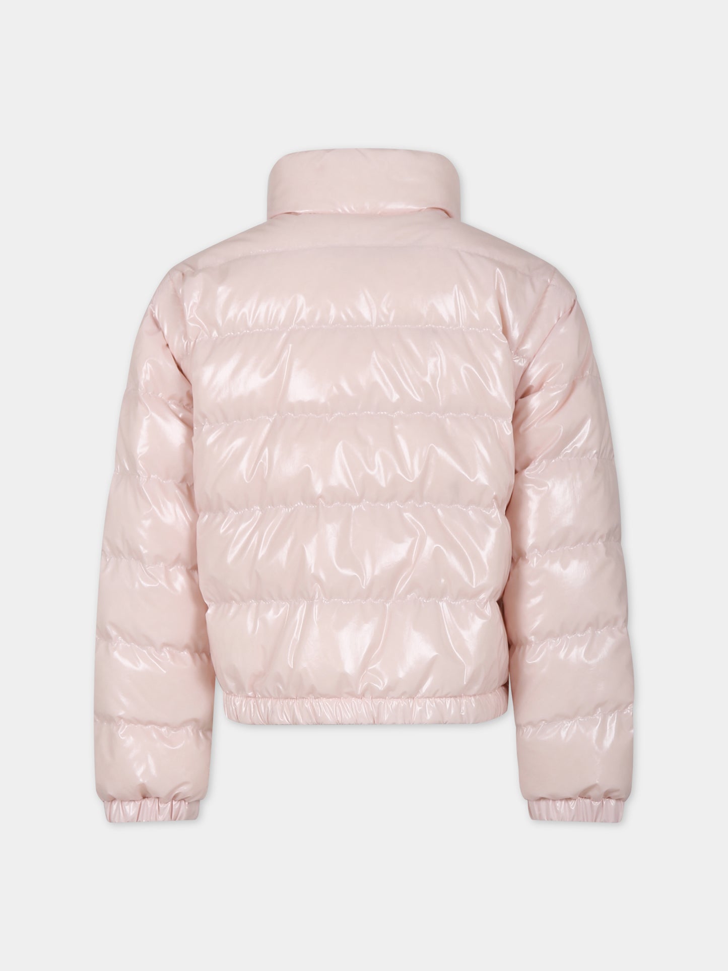 Piumino Tenai rosa per bambina con logo,Moncler Kids,954 1A00003 597EU 519