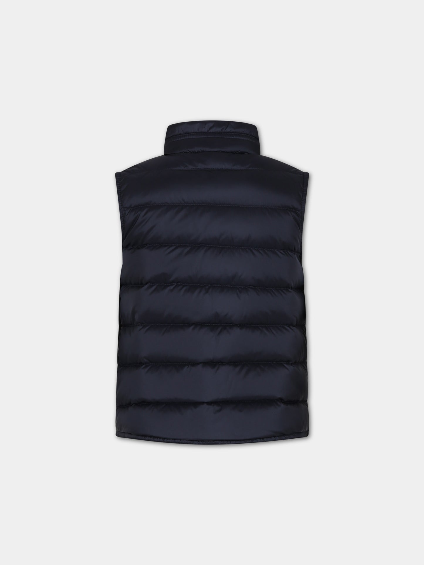 Gilet blu per bambino con logo,Moncler Kids,954 1A00055 595FE 778
