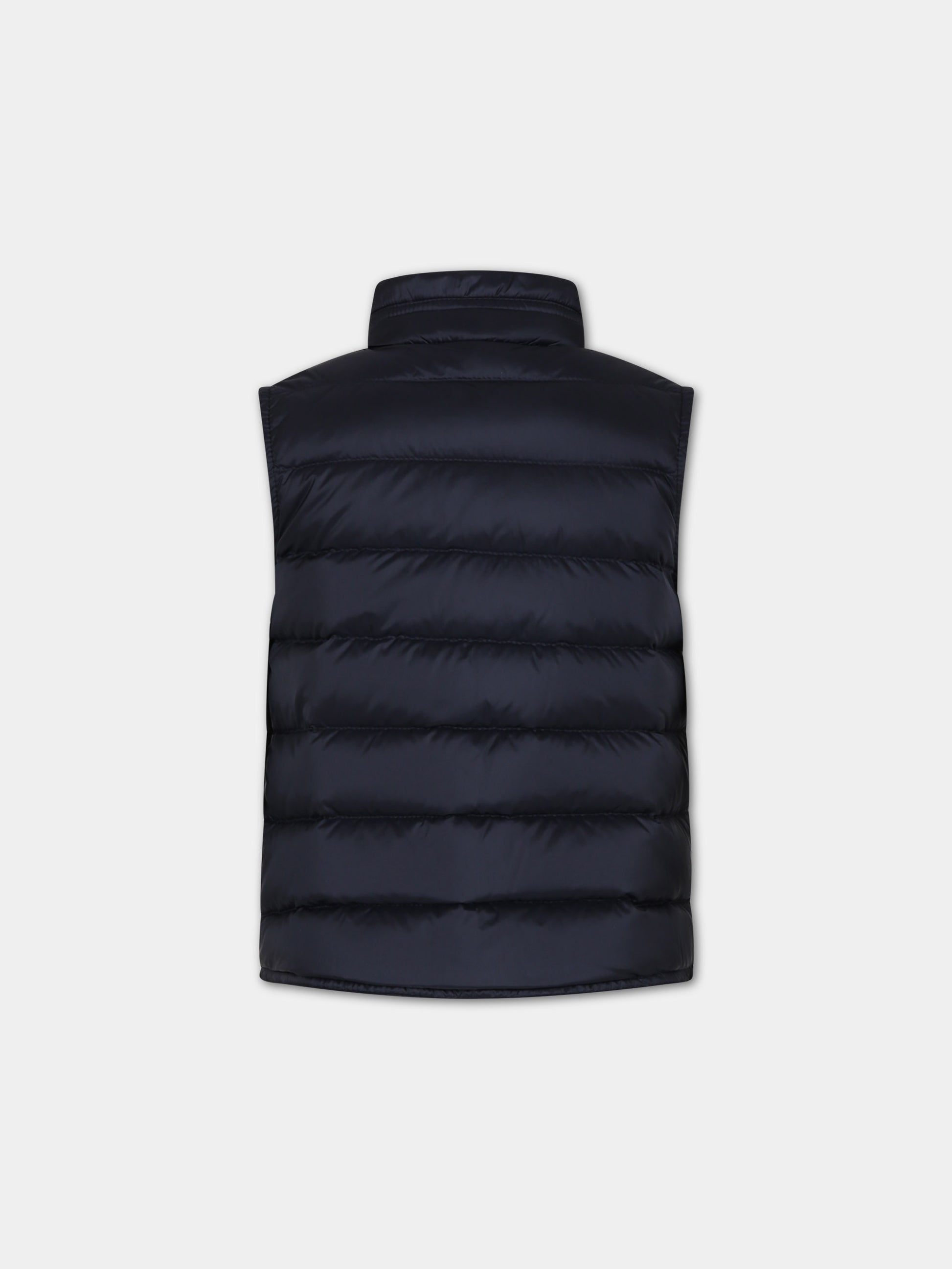 Gilet blu per bambino con logo,Moncler Kids,954 1A00055 595FE 778