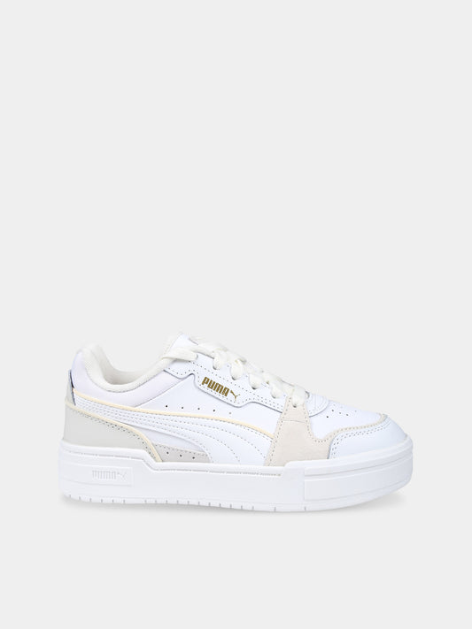 Sneakers basse bianche CA Pro Lux III per bambinI,Puma,24SMPU396600 01