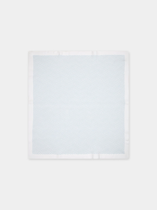 Coperta celeste per neonato con motivo chevron,Missoni,MU0560 X0003 100CE