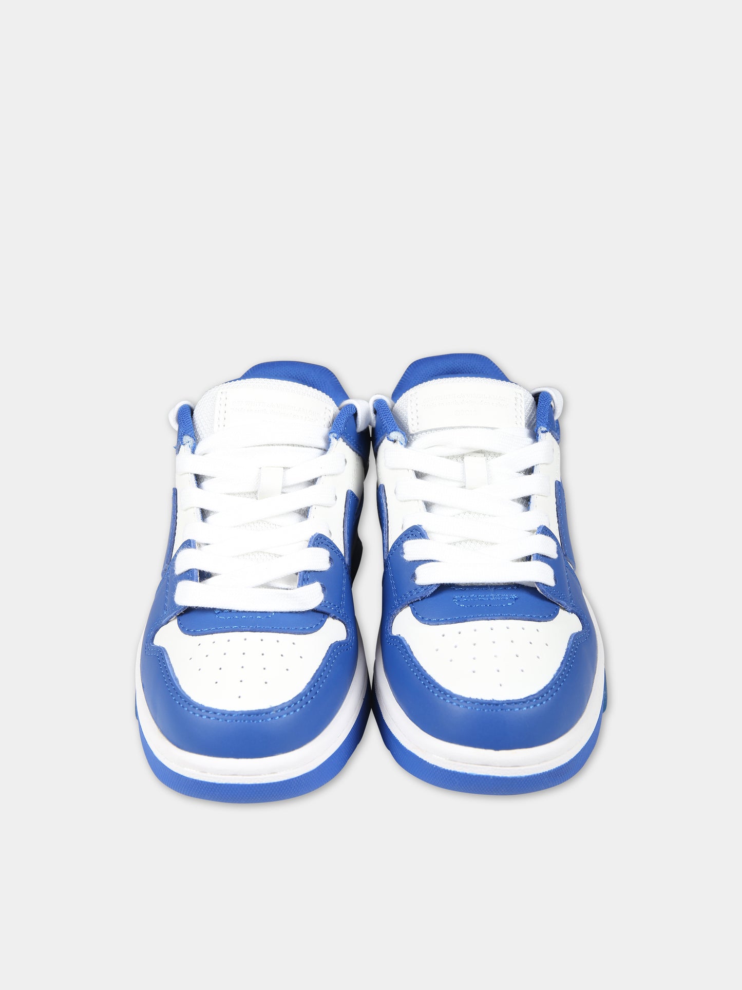 Sneakers azzurre per bambino con iconiche frecce,Off White,OBIA011S24LEA0020145