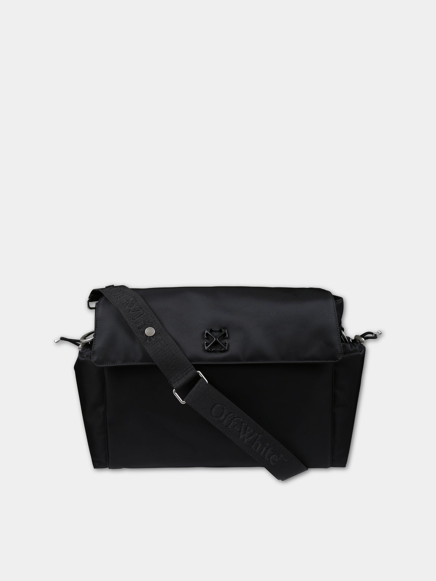 Borsa mamma per neonati con logo,Off White,OBXE002S24FAB0011010