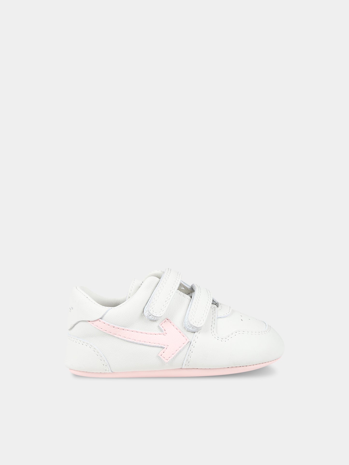 Sneakers grigie per neonata con iconiche frecce,Off White,OGIX001S24LEA0040130