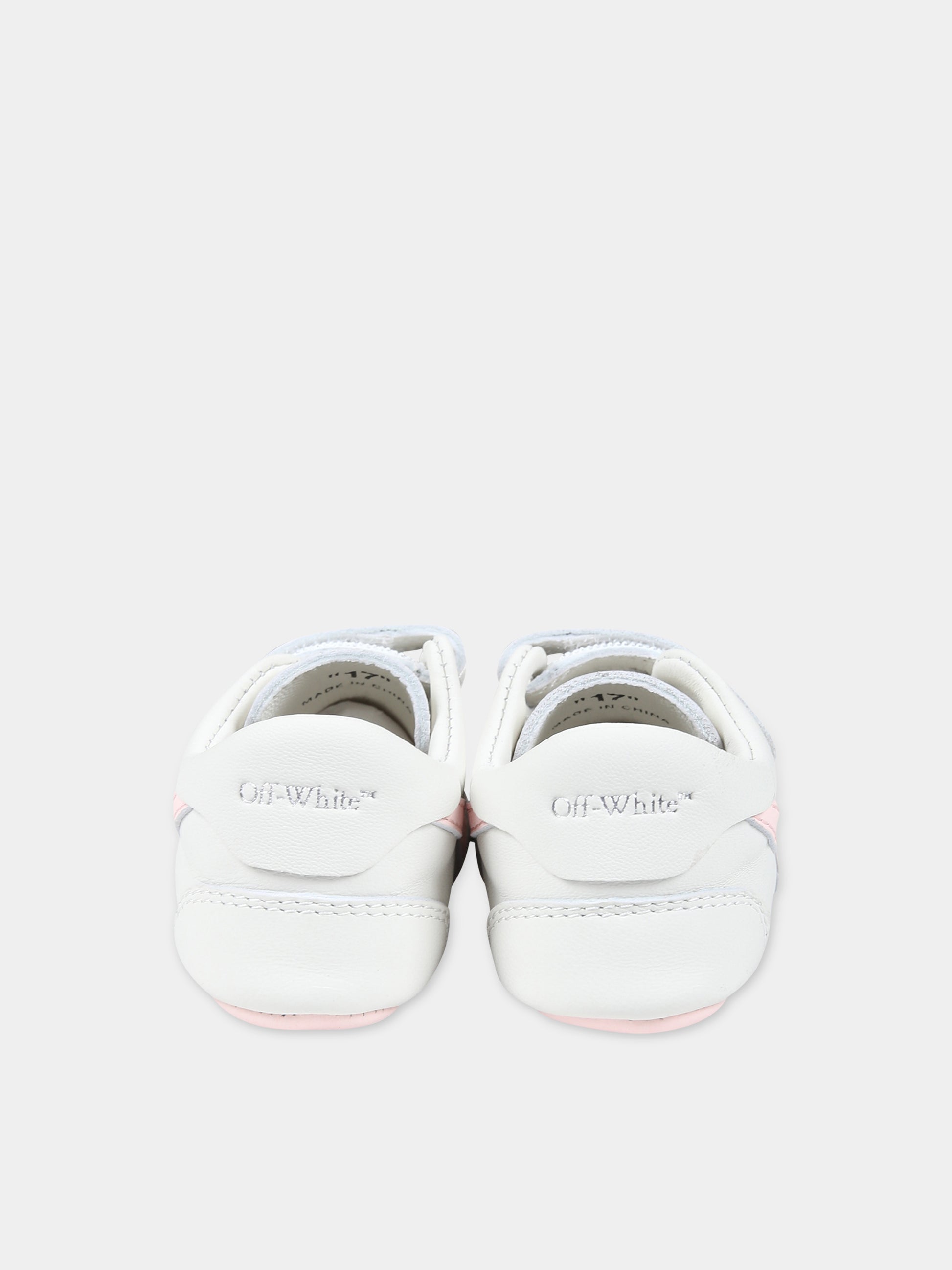 Sneakers grigie per neonata con iconiche frecce,Off White,OGIX001S24LEA0040130