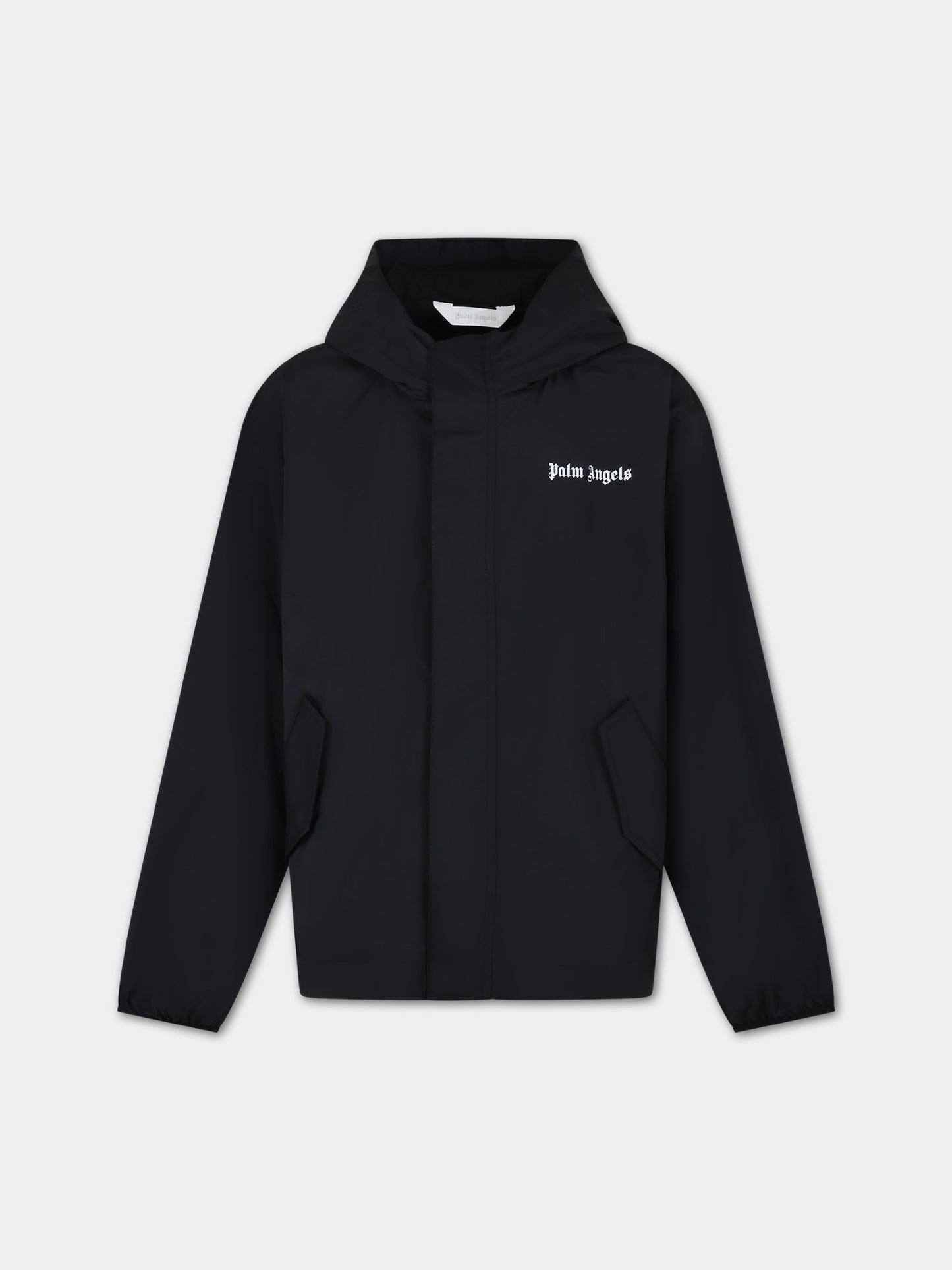 Giacca a vento nera per bambino,Palm Angels,PBEB003C99FAB0011001