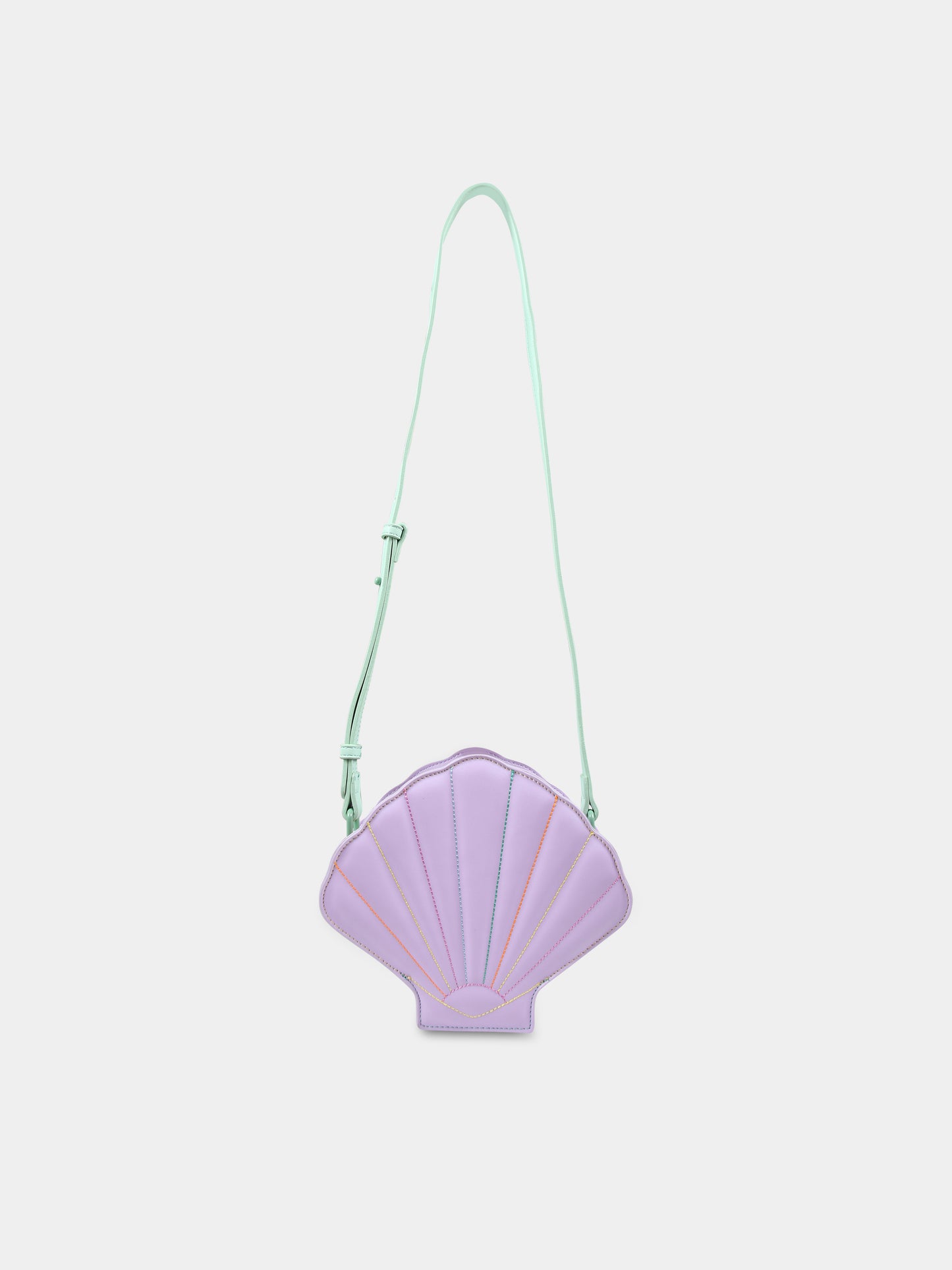 Borsa viole per bambina con conchiglia,Stella Mccartney Kids,TU0A58 Z0699 572EM