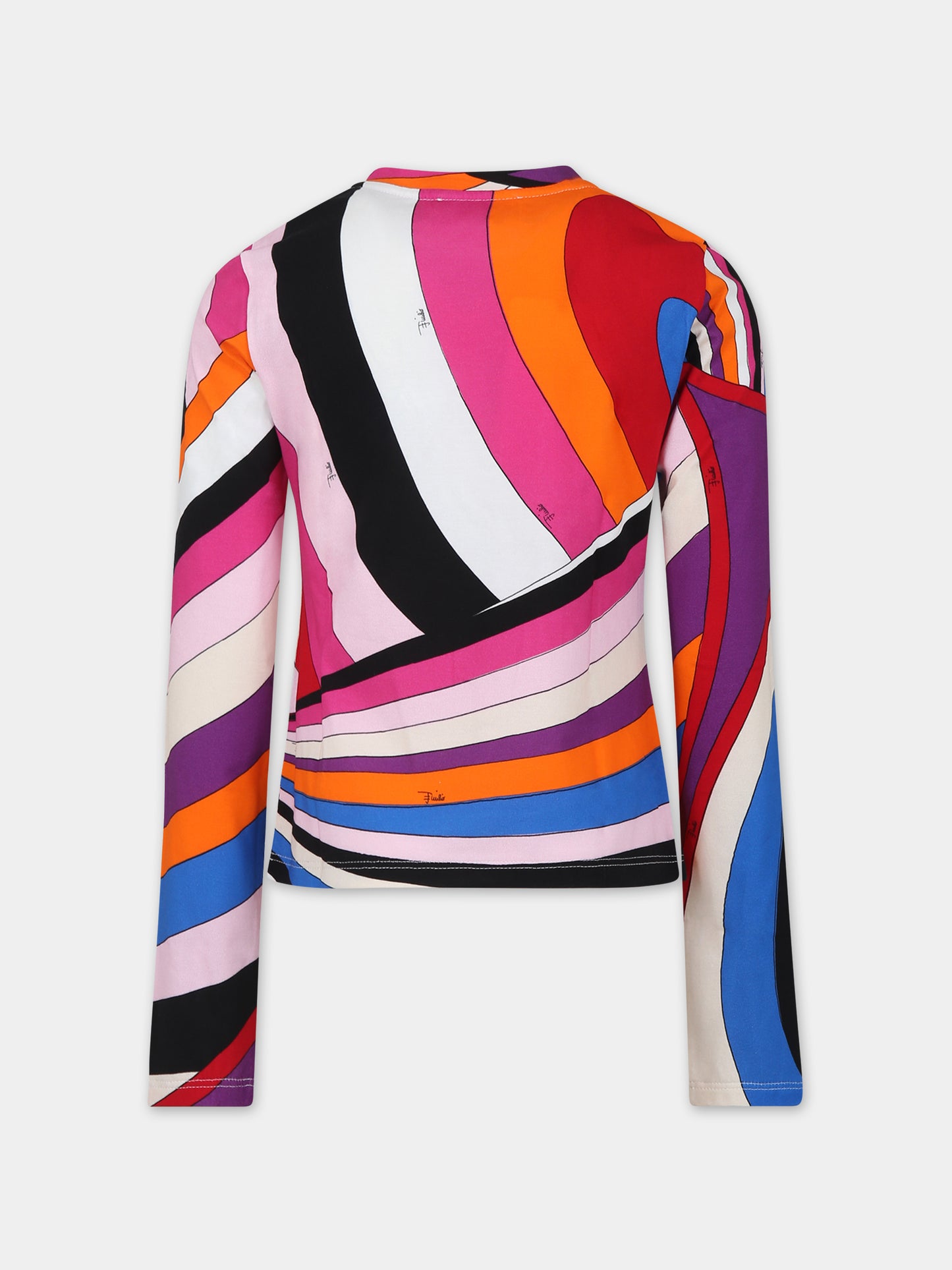 T-shirt multicolor per bambina,Emilio Pucci Junior,PU8A30 J0369 543MC