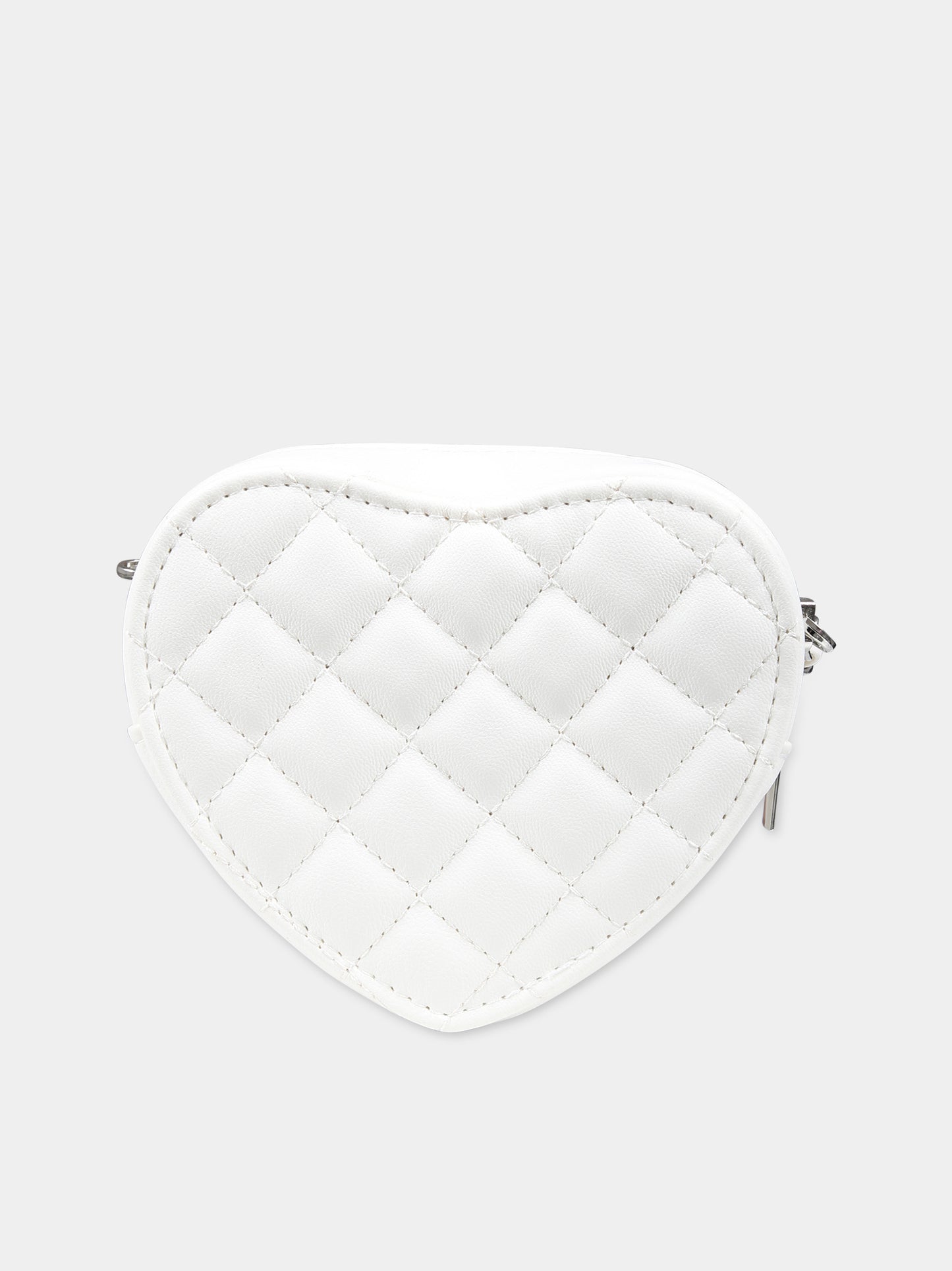 Borsa bianca per bambina a forma di cuore,Monnalisa,79C008 3068 0001