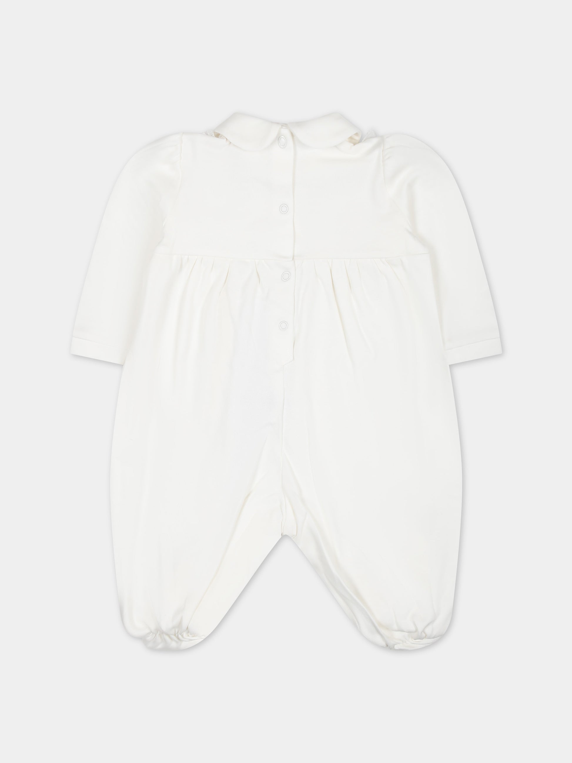 Set per neonata con cuore e rouches,Monnalisa,35C507 3000 0001