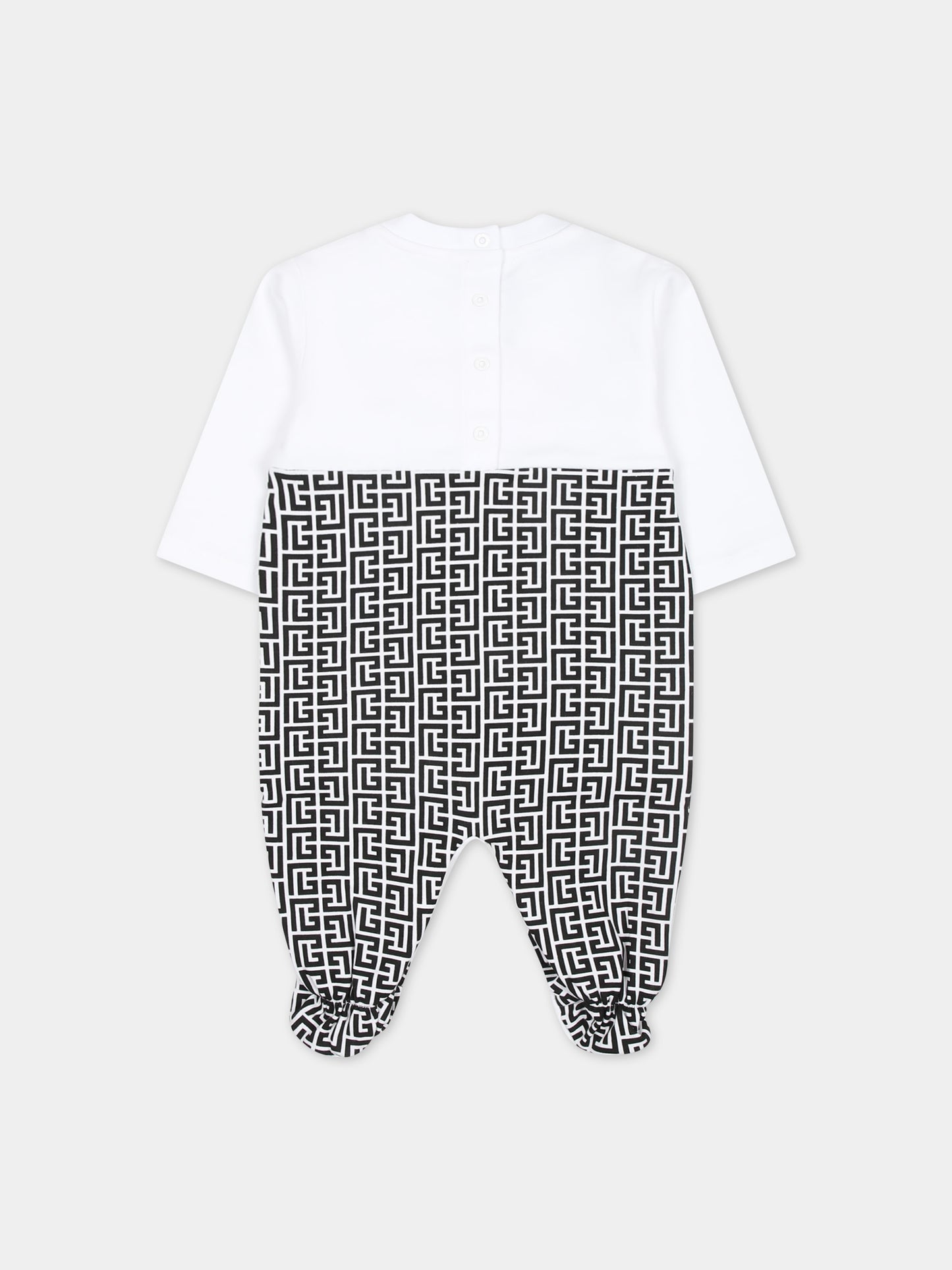 Set tutina multicolor per neonata con logo,Balmain Kids,BUB56A Z1866 930FU