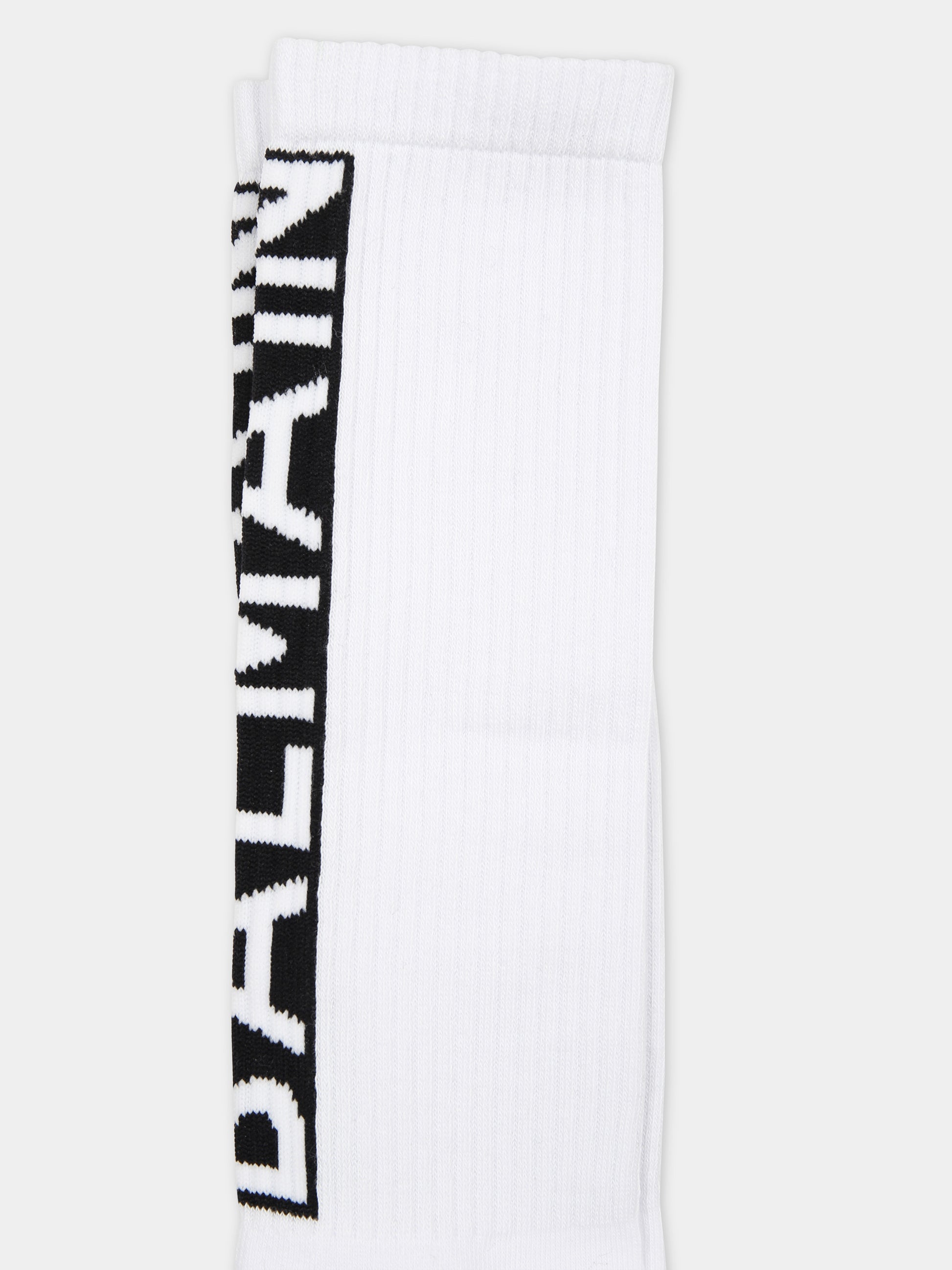 Calze bianche per bambini con logo,Balmain Kids,BU0P00 Z0553 100NE