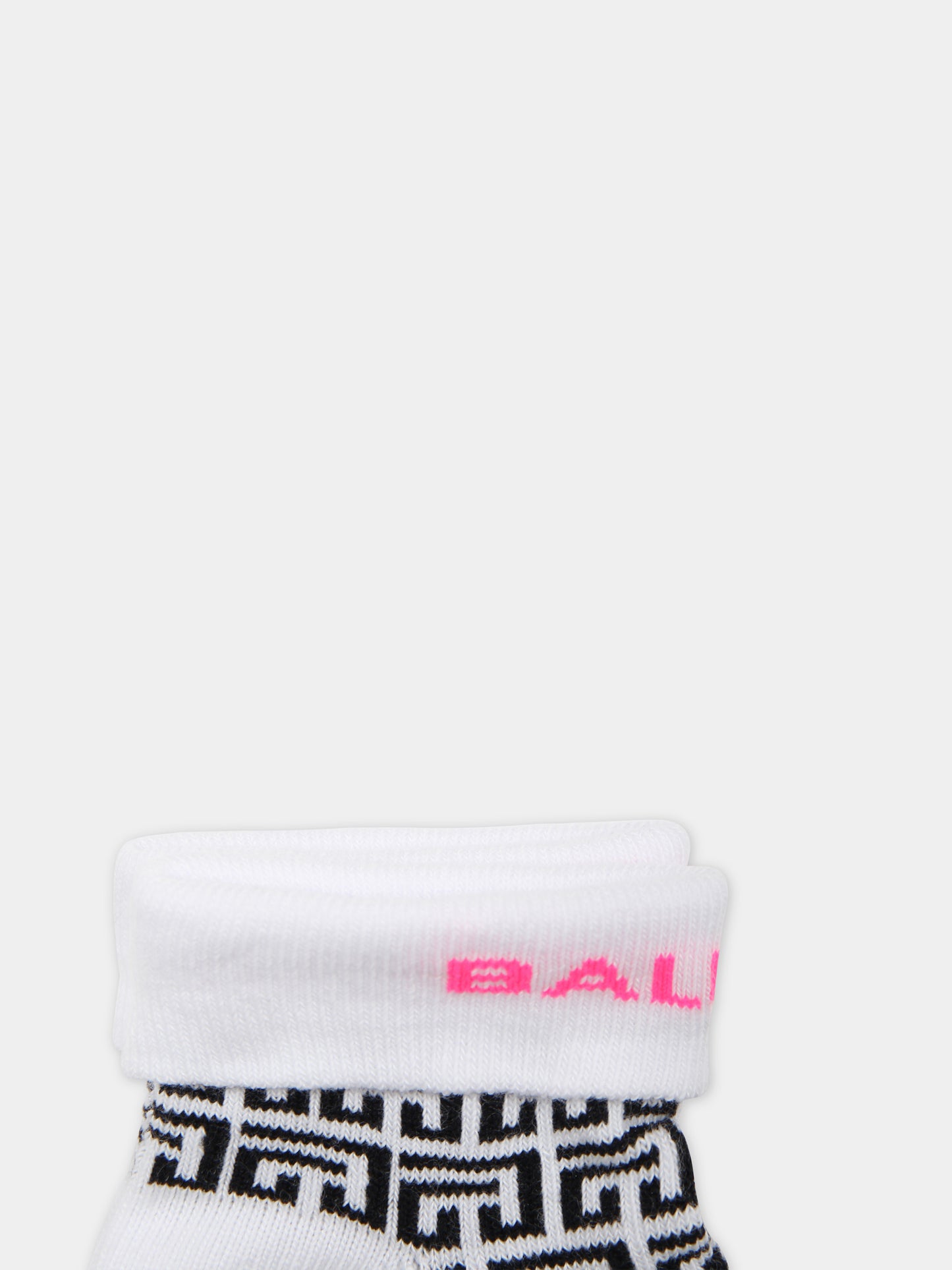 Calze multicolor per neonata con logo,Balmain Kids,BU0500 Z0553 930FU