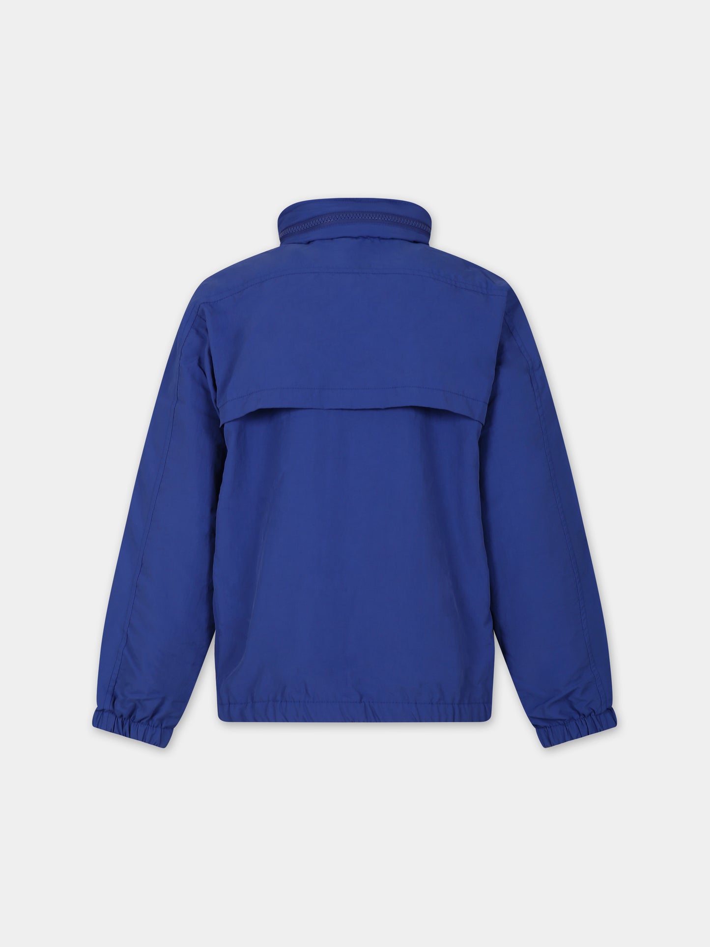 Giacca a vento blu per bambino con logo,Zadig & Voltaire Kids,X60070 861