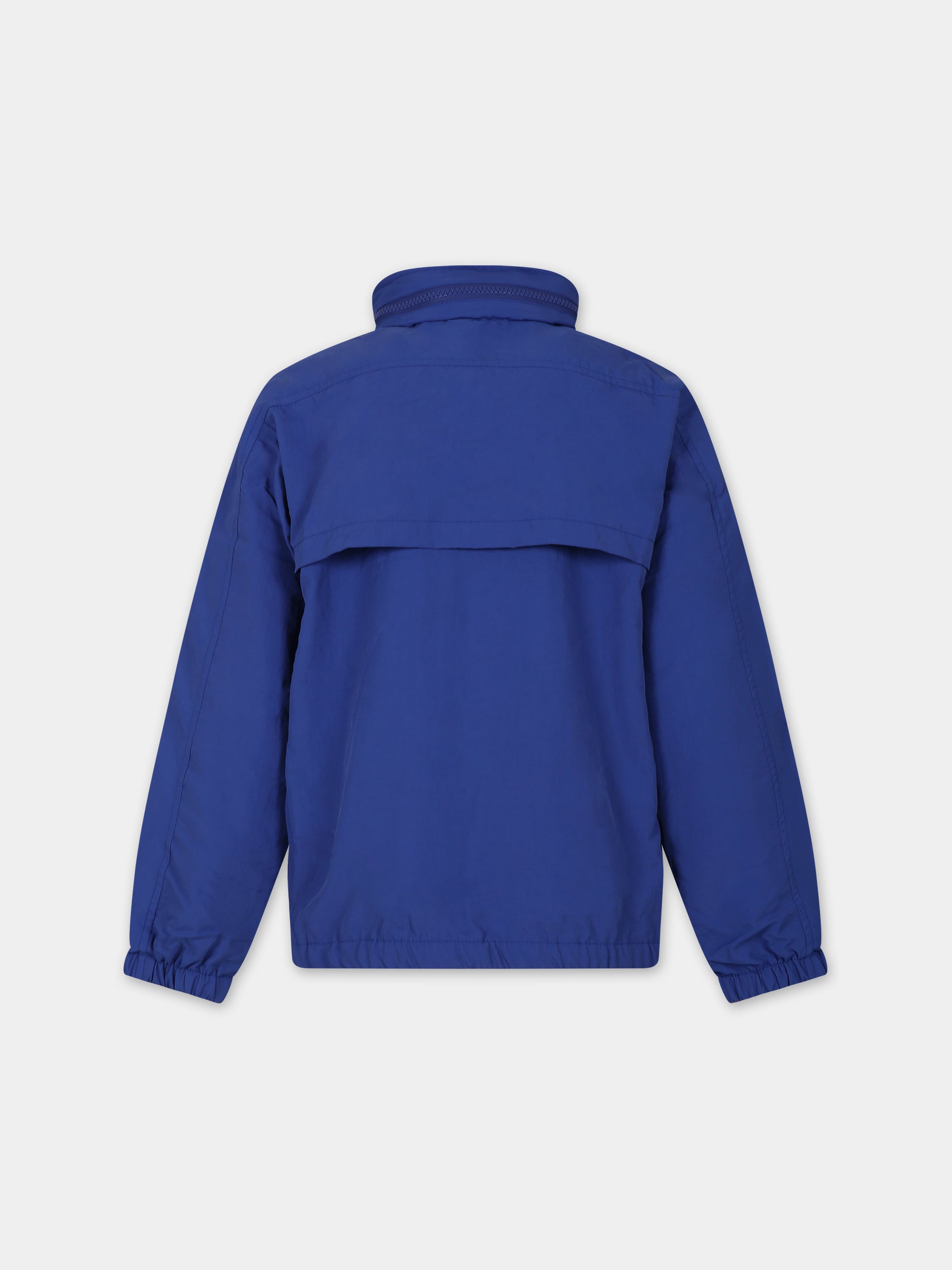 Giacca a vento blu per bambino con logo,Zadig & Voltaire Kids,X60070 861