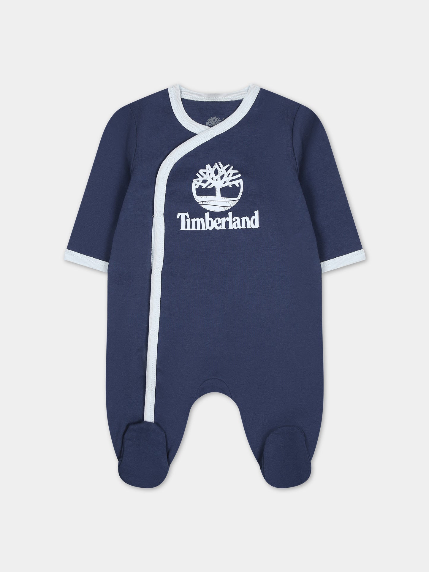 Tutina blu per neonato con logo,Timberland,T60182 82H