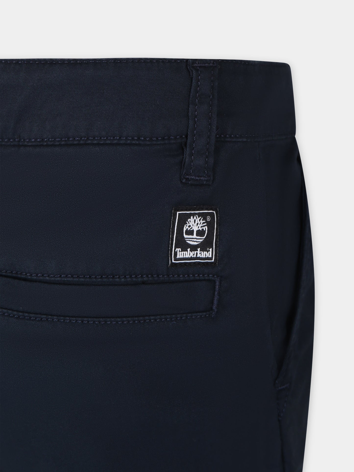 Shorts blu per bambino con logo,Timberland,T60071 83D