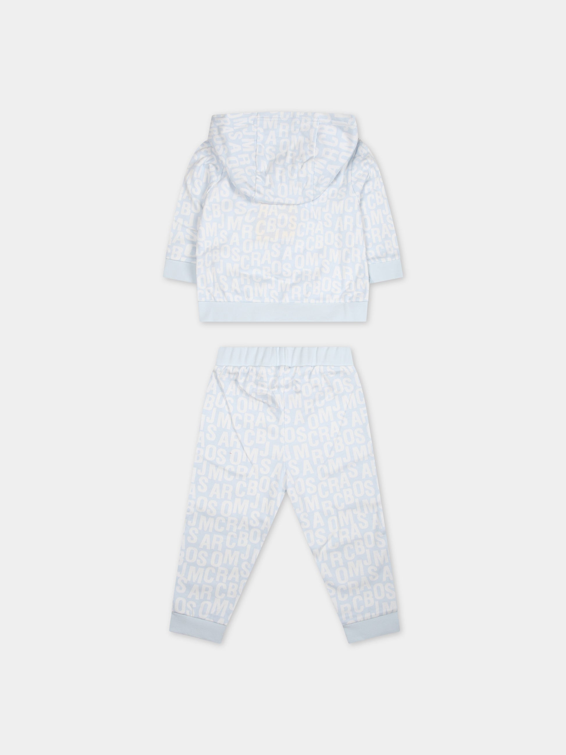 Completo celeste per neonato con logo,Marc Jacobs,W60151 791